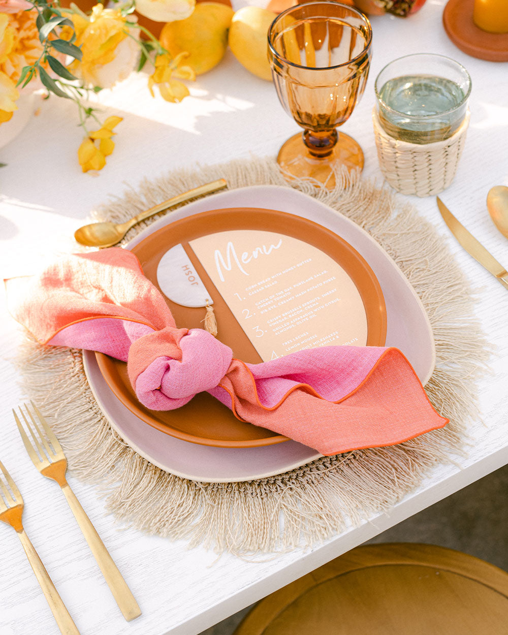 Atelier Saucier, Los Angeles-based custom cloth napkins, towels, table runners, cocktail sets and more! Custom monogramming.