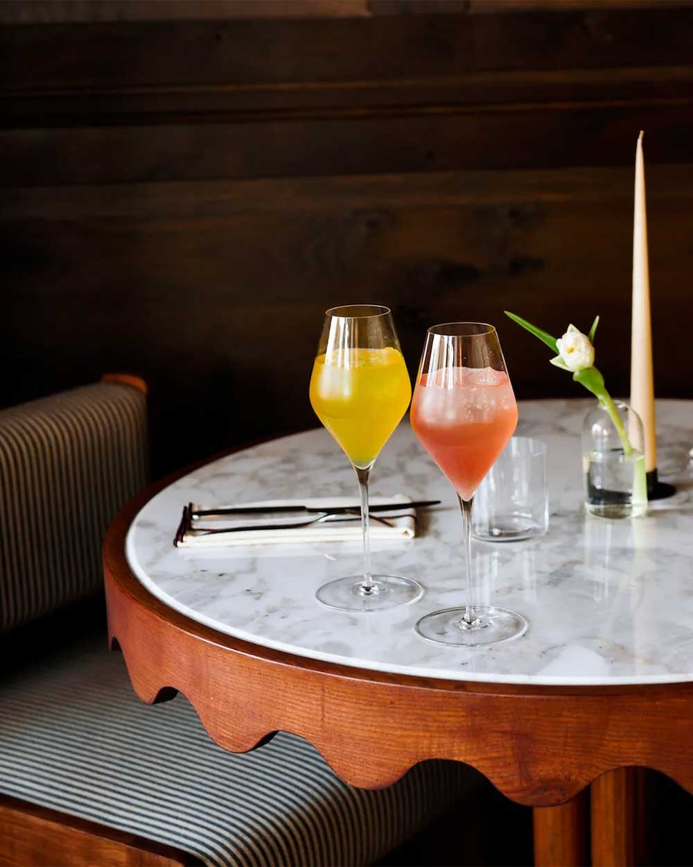 Atelier Saucier, Los Angeles-based custom cloth napkins, towels, table runners, cocktail sets and more! Custom monogramming.