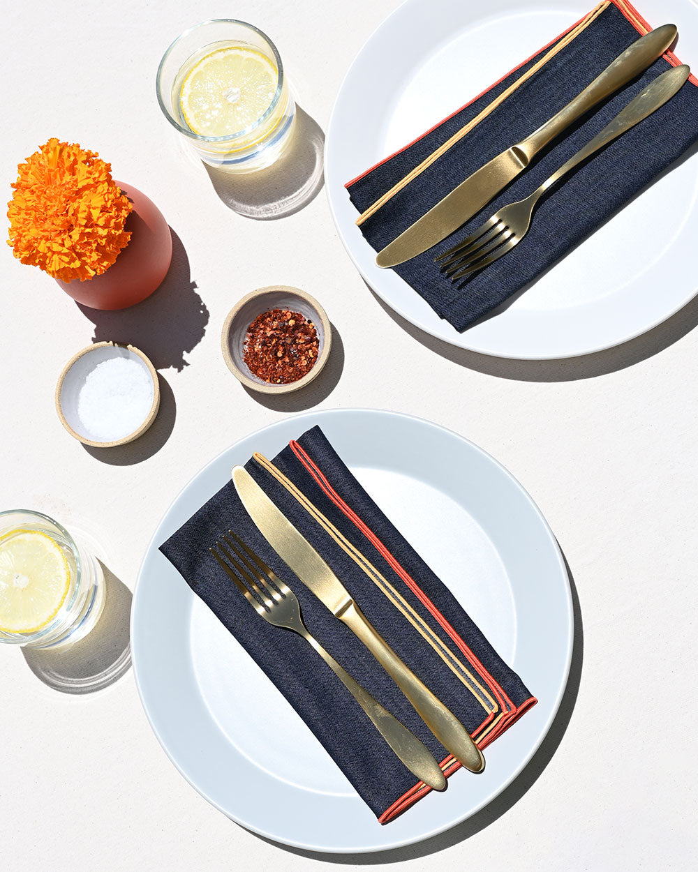 Atelier Saucier, Los Angeles-based custom cloth napkins, towels, table runners, cocktail sets and more! Custom monogramming.