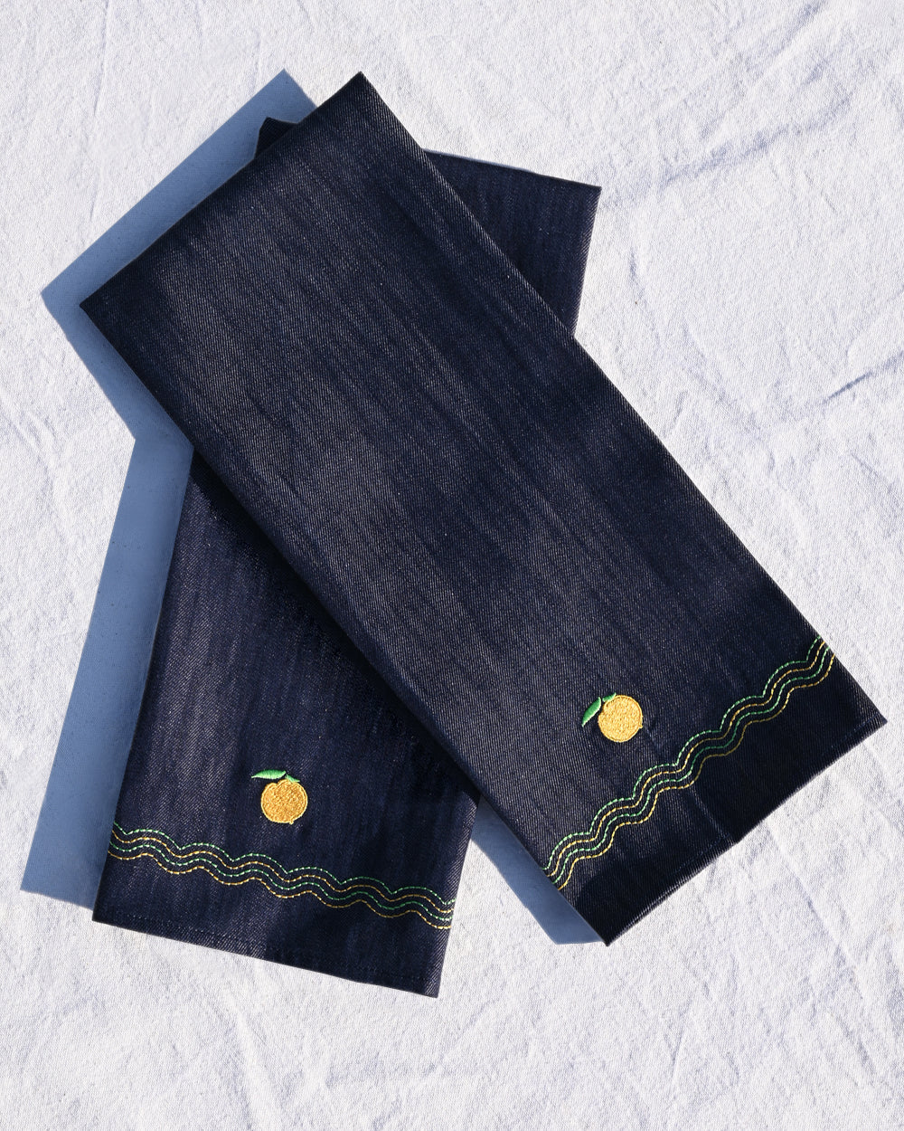 Atelier Saucier, Los Angeles-based custom cloth napkins, towels, table runners, cocktail sets and more! Custom monogramming.