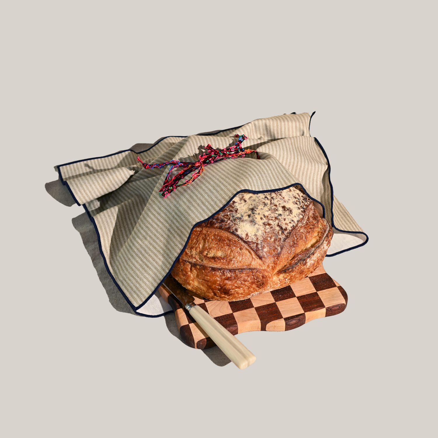 Sandbar Stripe Bread Bag / Challah Cover ACCESSORIE ATELIER SAUCIER - Atelier Saucier