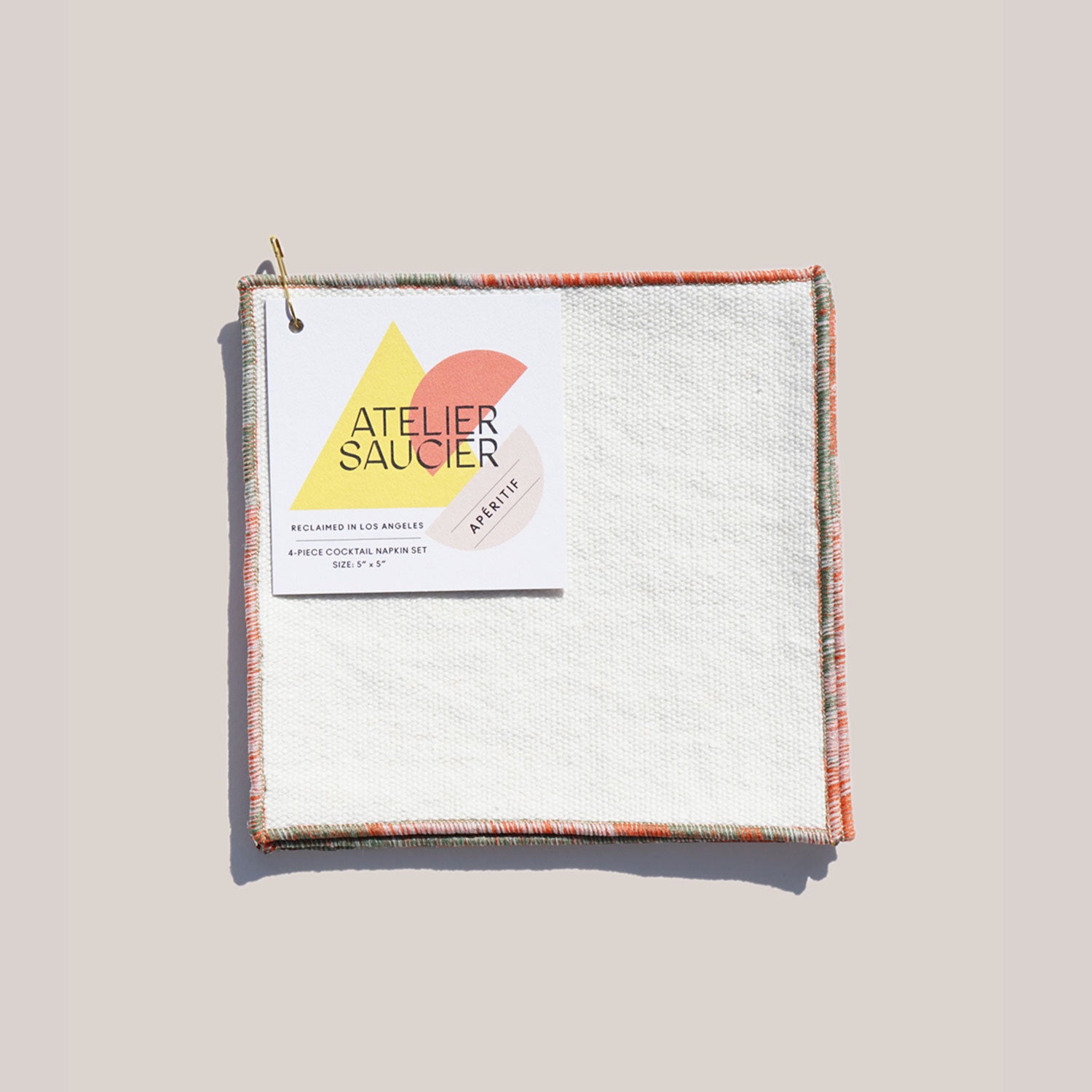 The Santa Fe Cocktail Napkins | Set of 4 COCKTAIL NAPKINS ATELIER SAUCIER - Atelier Saucier