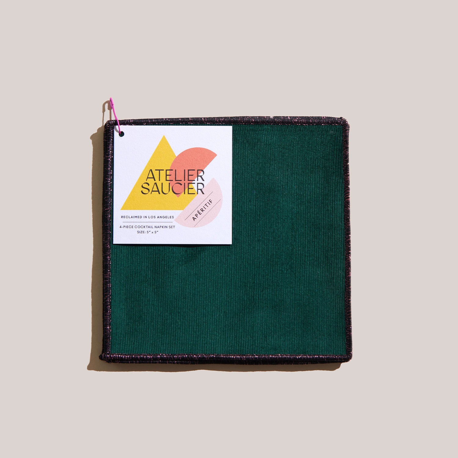 Bird of Paradise Cocktail Napkins | Set of 4 COCKTAIL NAPKINS ATELIER SAUCIER - Atelier Saucier