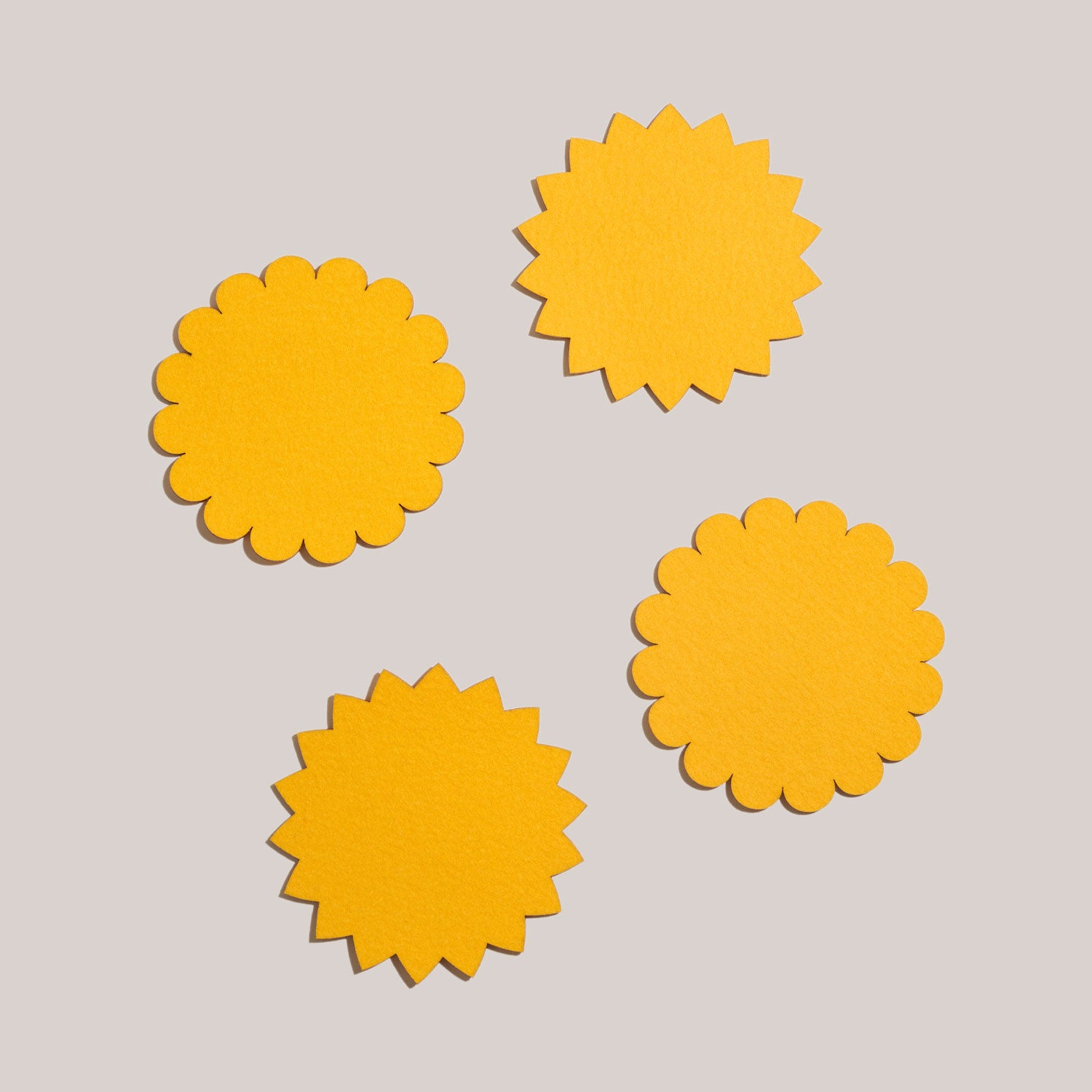 Sunburst Felt Cocktail Napkins | Set of 4 COCKTAIL NAPKINS ATELIER SAUCIER - Atelier Saucier