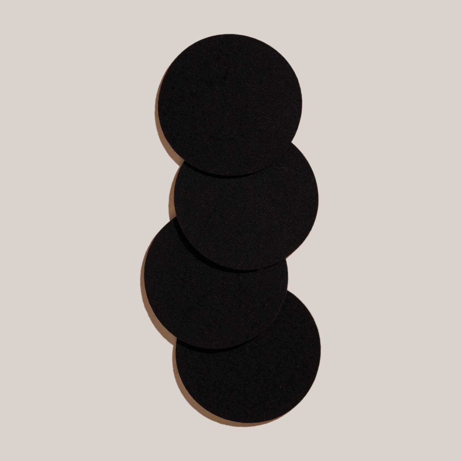 Midnight Felt Coaster | Set of 4 COCKTAIL NAPKINS ATELIER SAUCIER - Atelier Saucier