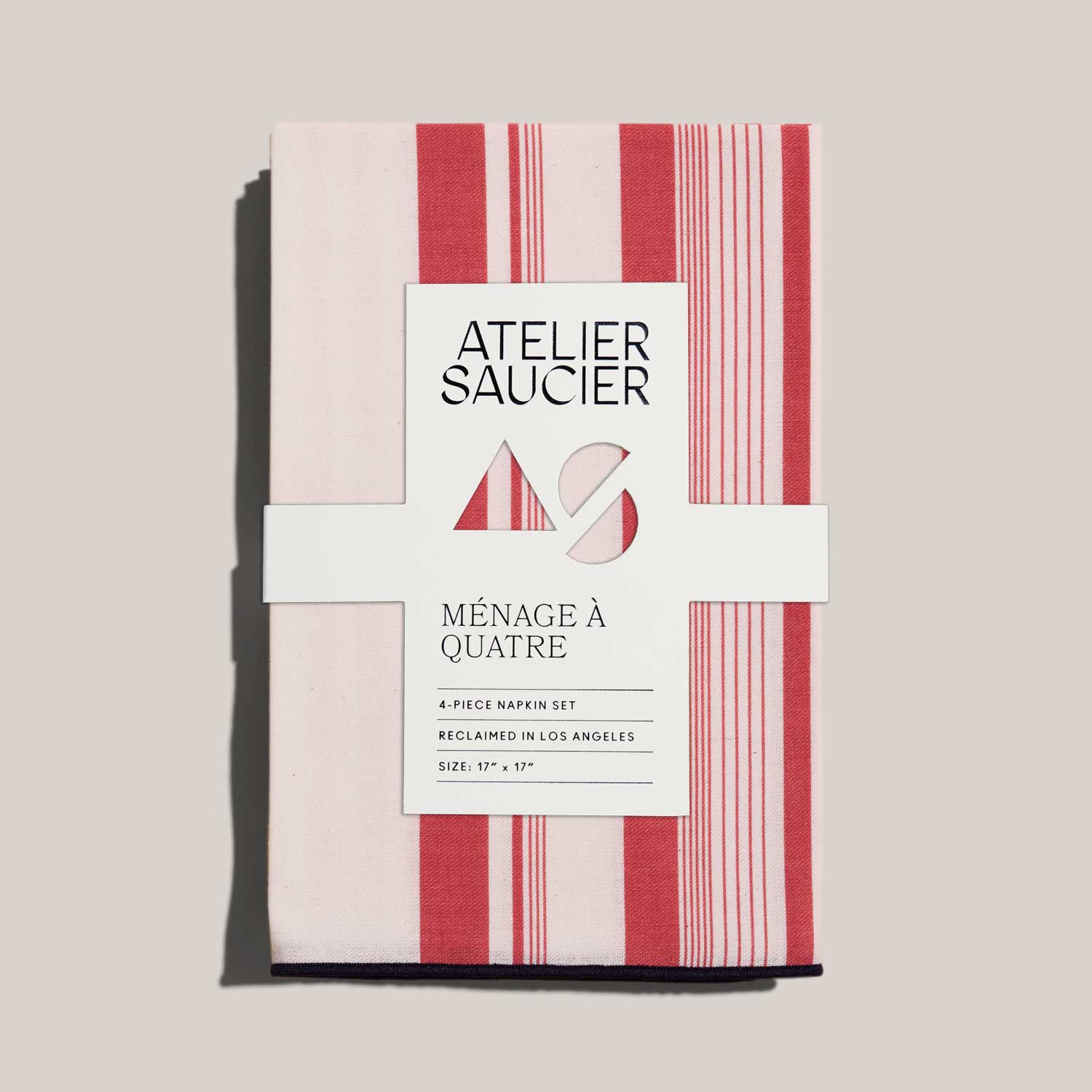 Parasol Stripe Napkins | Set of 4 NAPKINS ATELIER SAUCIER - Atelier Saucier