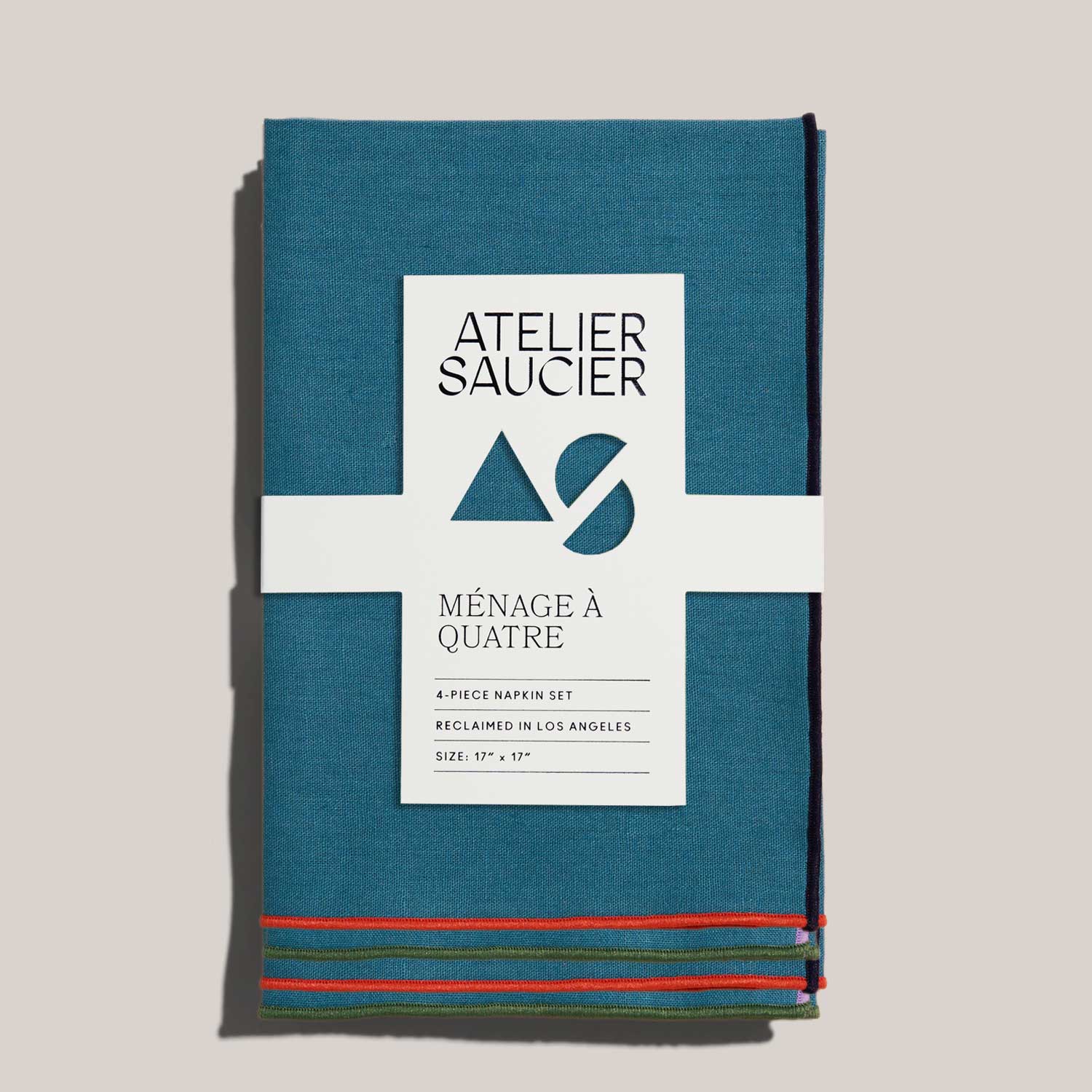 Mermaid Napkins | Set of 4 NAPKINS ATELIER SAUCIER - Atelier Saucier