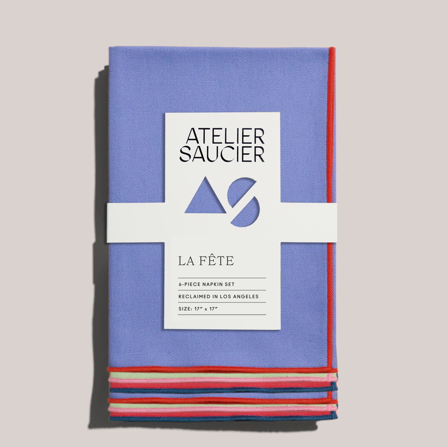 Party Wave Napkins | Set of 6 NAPKINS ATELIER SAUCIER - Atelier Saucier