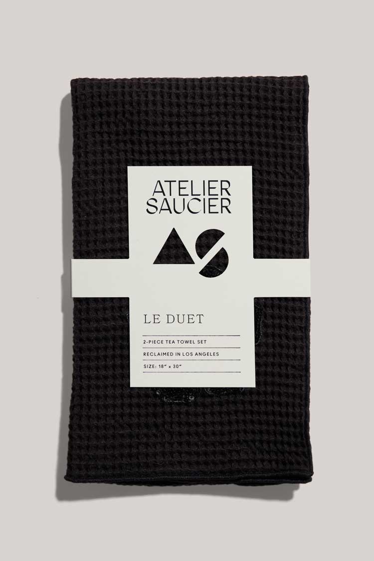 C'est La Vie Tea Towels | Set of 2 TEA TOWELS ATELIER SAUCIER - Atelier Saucier