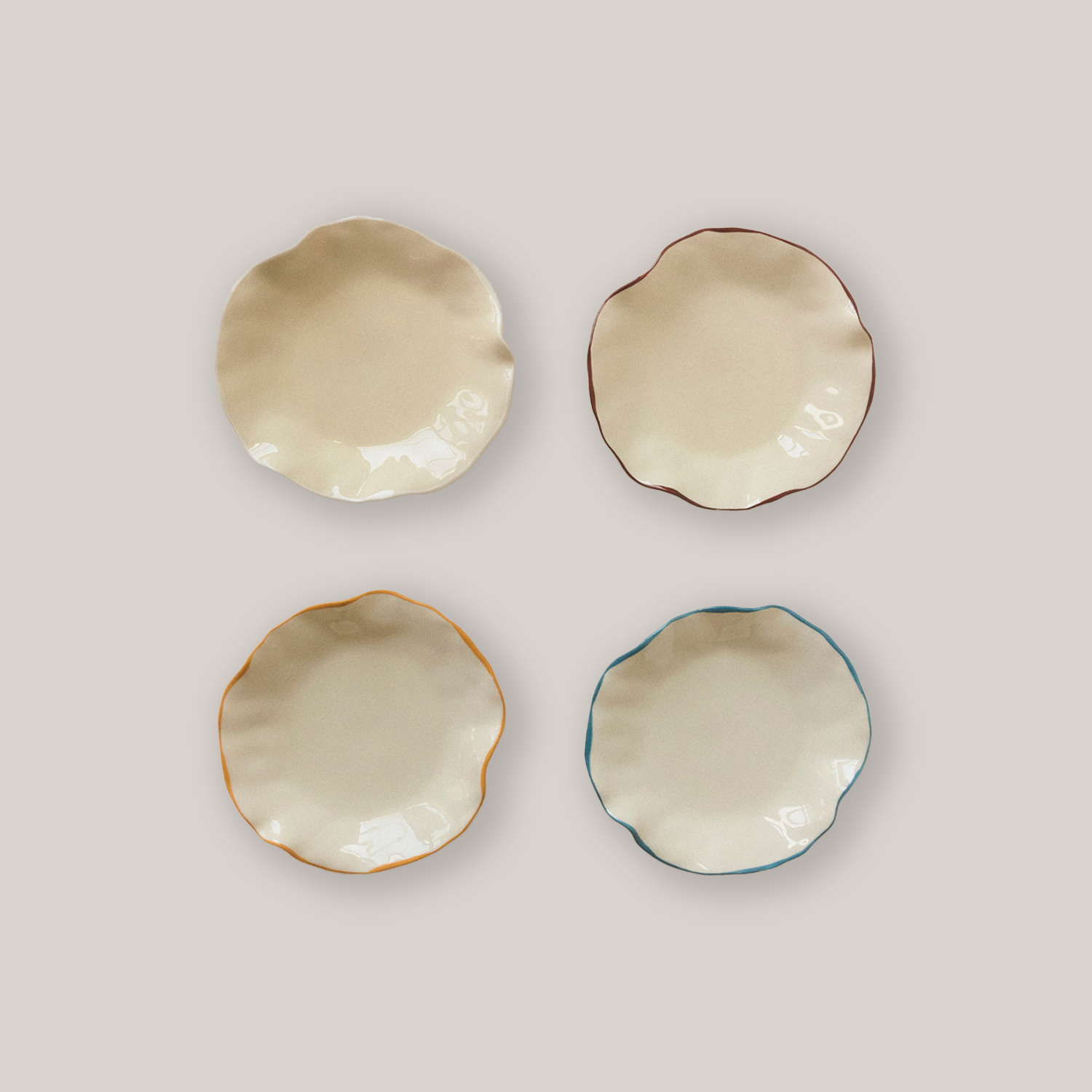 Confete Ribbon Bread Plates Plates LES Collection - Atelier Saucier