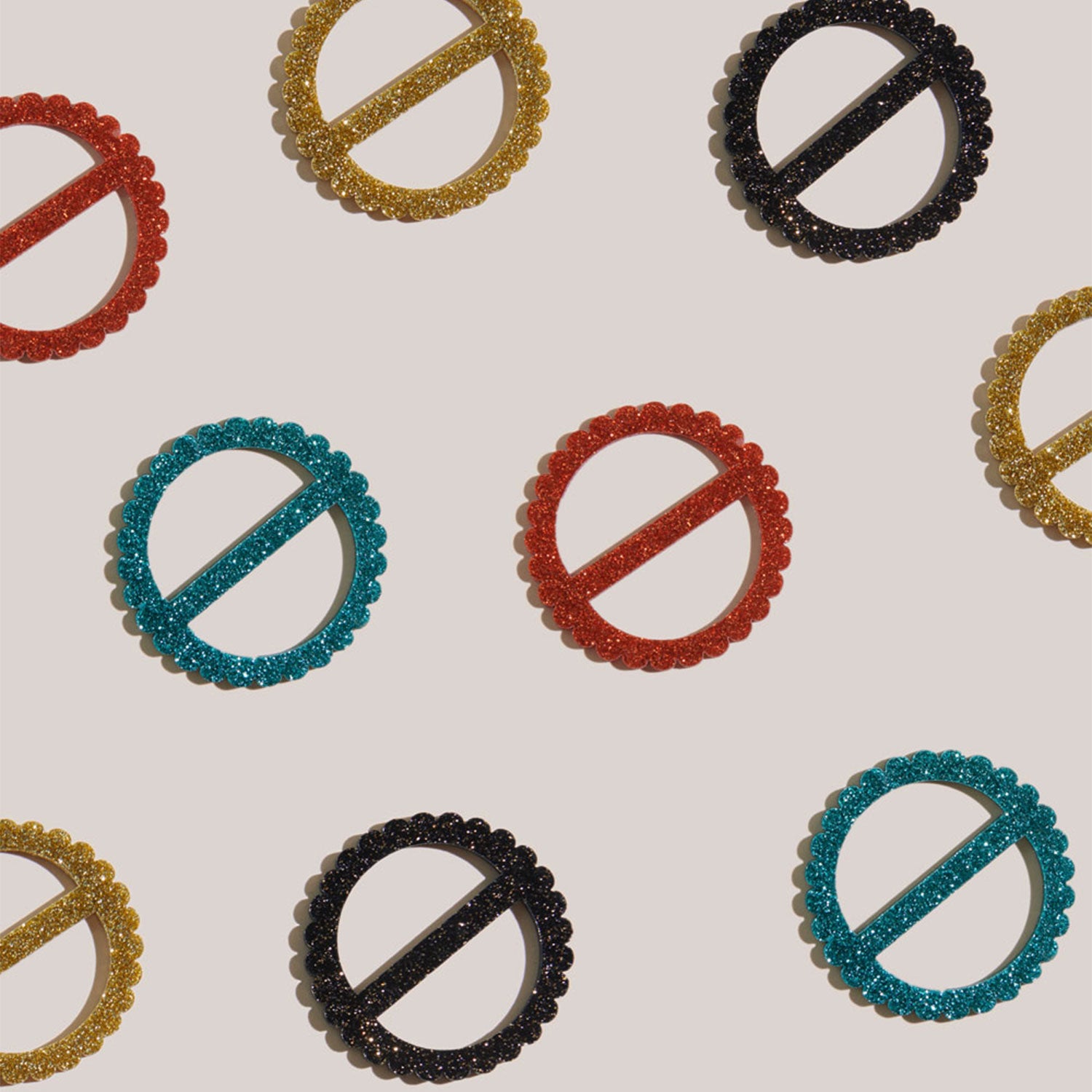 The Disco Napkin Rings | Set of 4 Napkin Rings ATELIER SAUCIER - Atelier Saucier