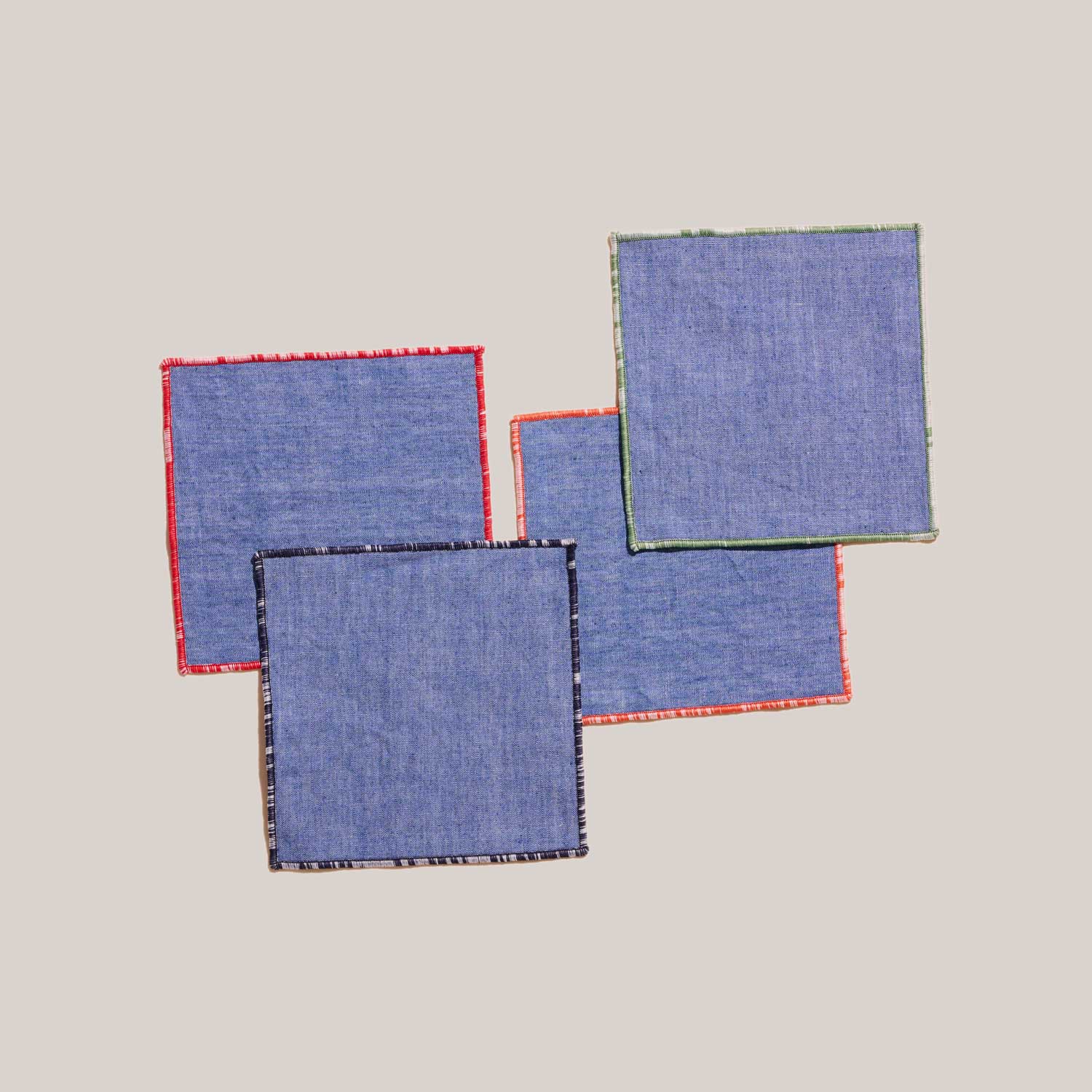 Beach Ball Cocktail Napkins | Set of 4 COCKTAIL NAPKINS ATELIER SAUCIER - Atelier Saucier