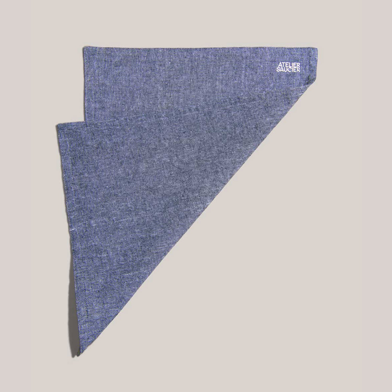 Charcoal Chambray Placemats | Set of 4 PLACEMATS ATELIER SAUCIER - Atelier Saucier
