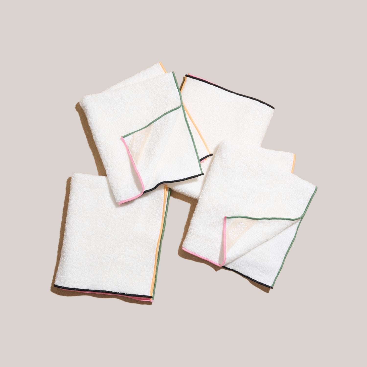 Macaw Terrycloth Dish Towels | Set of 4 TEA TOWELS ATELIER SAUCIER - Atelier Saucier