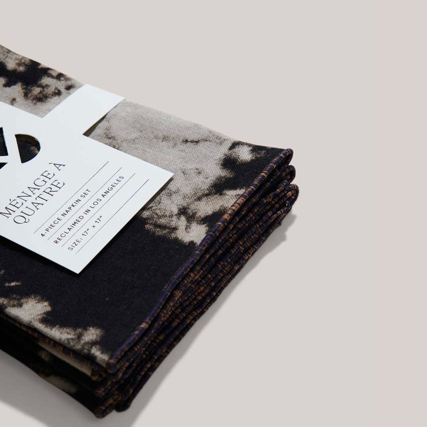 After Dark Linen Napkins | Set of 4 NAPKINS ATELIER SAUCIER - Atelier Saucier