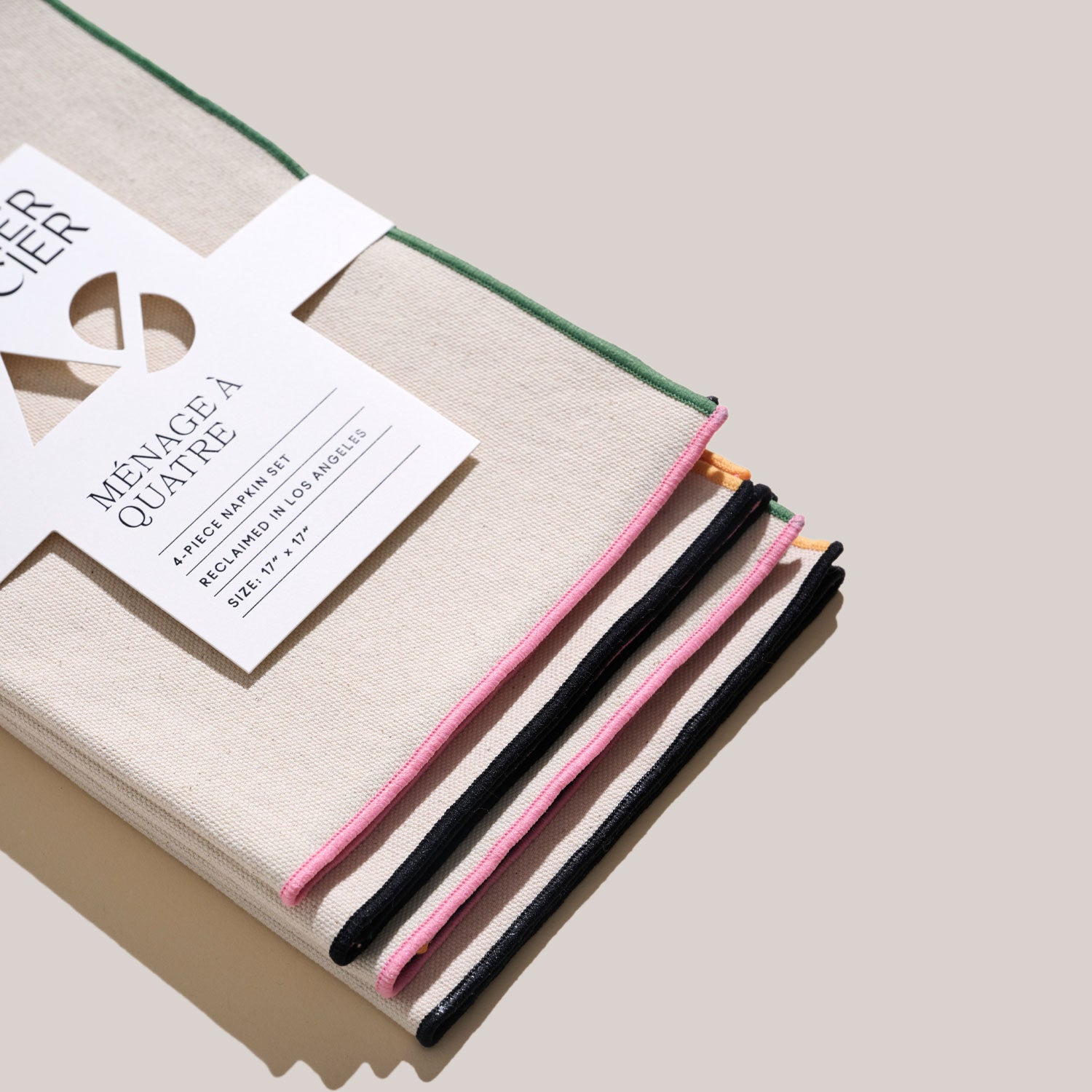 Macaw Burlap Napkins | Set of 4 NAPKINS ATELIER SAUCIER - Atelier Saucier