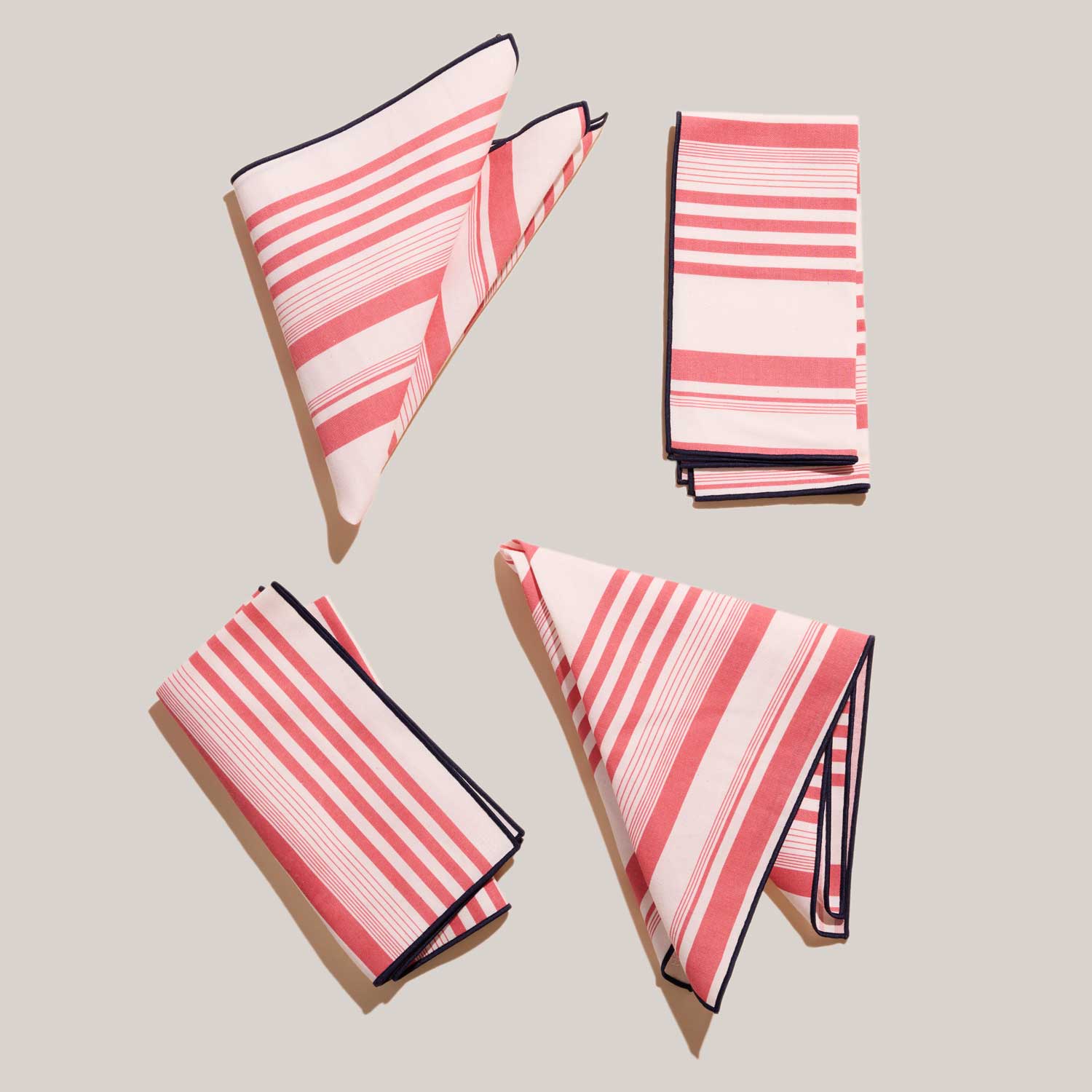 Parasol Stripe Napkins | Set of 4 NAPKINS ATELIER SAUCIER - Atelier Saucier
