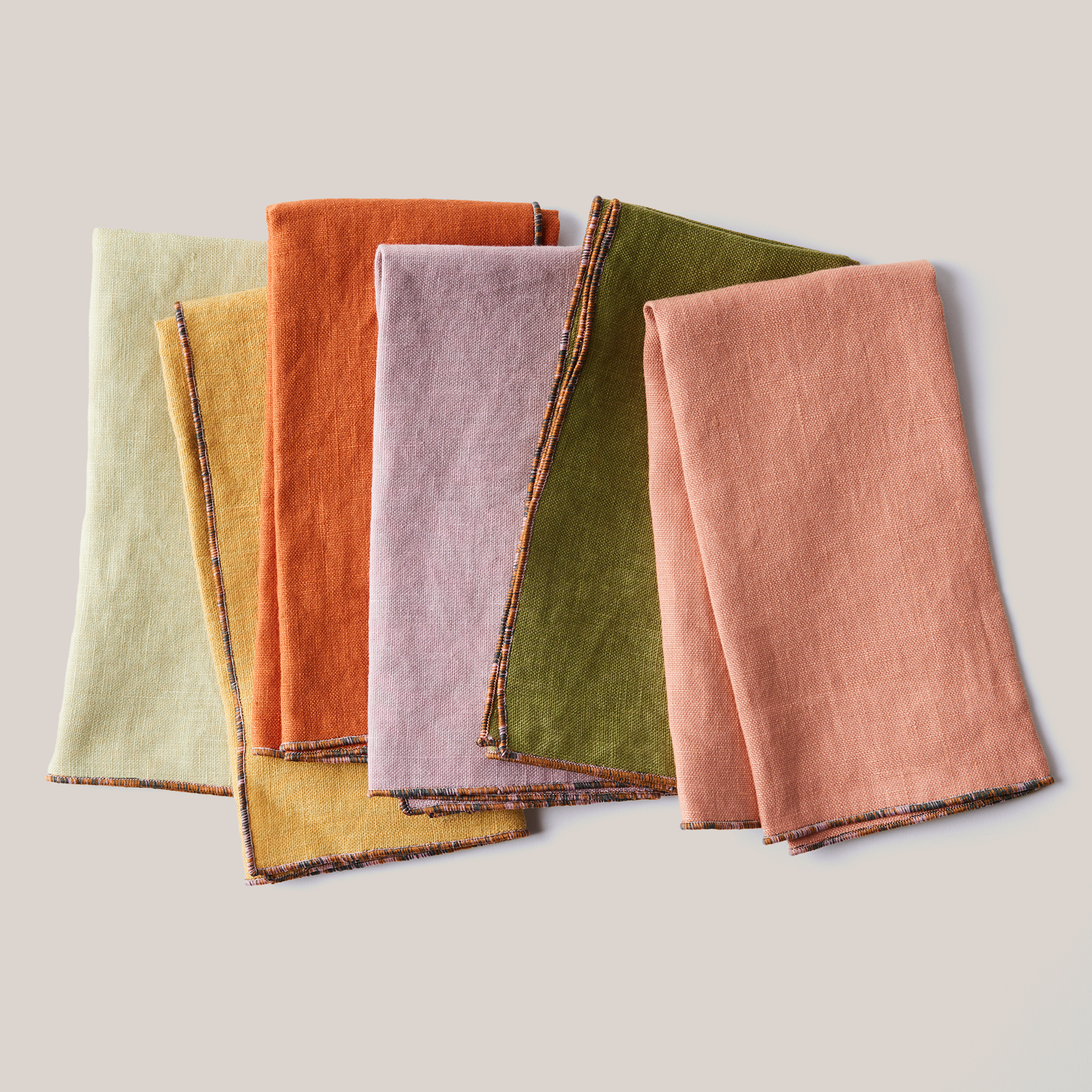 Mix-and-Match Chroma Napkins | Set of 6 NAPKINS ATELIER SAUCIER - Atelier Saucier