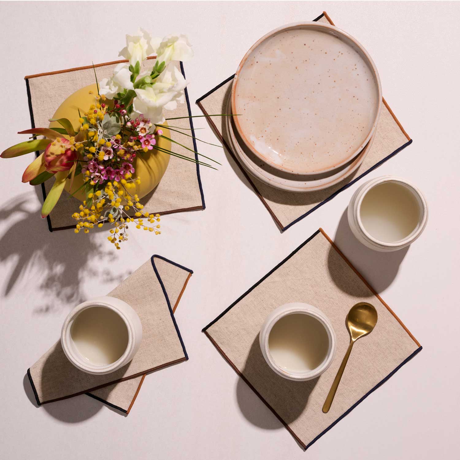 Dune Appetizer Napkins | Set of 4 APPETIZER NAPKINS ATELIER SAUCIER - Atelier Saucier