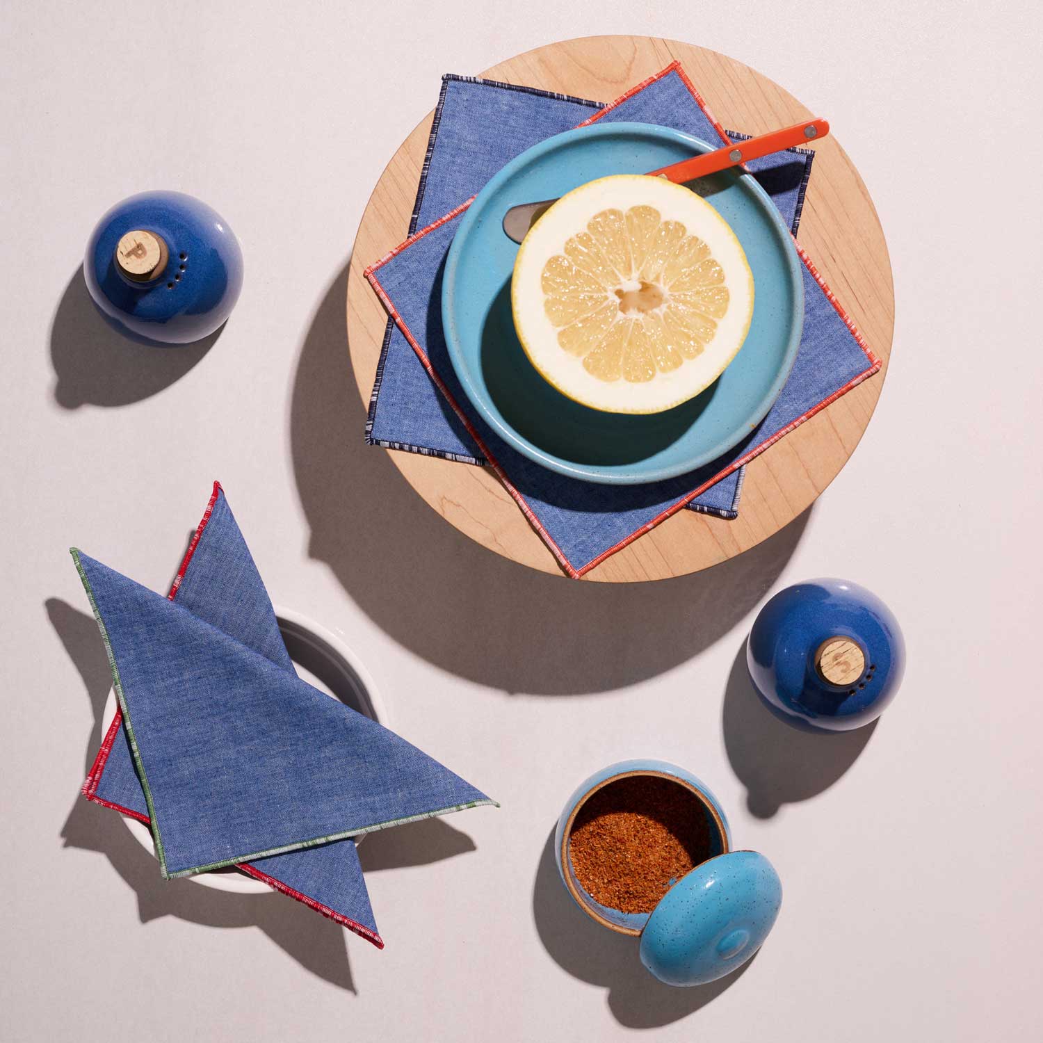 Beach Ball Appetizer Napkins | Set of 4 APPETIZER NAPKINS ATELIER SAUCIER - Atelier Saucier