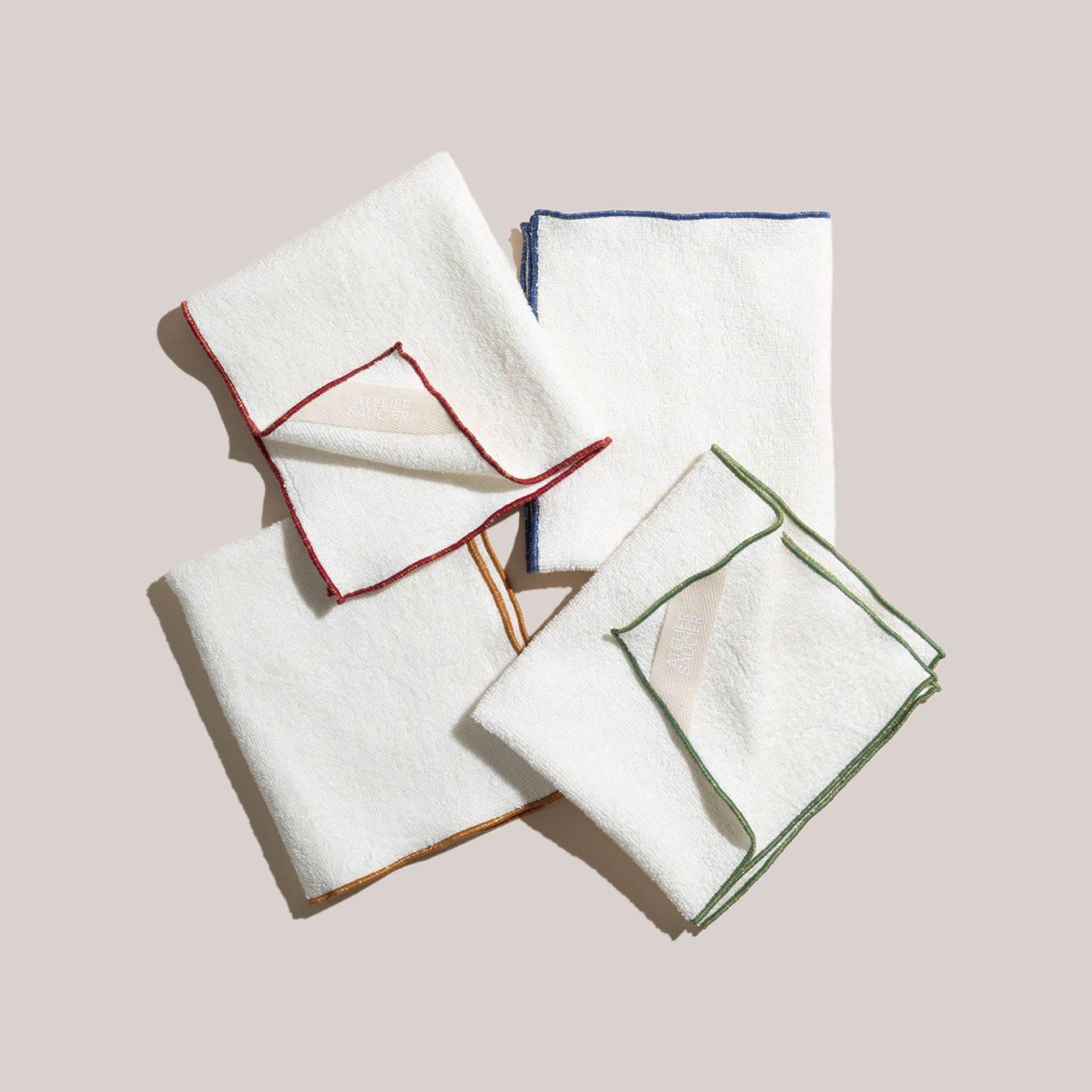 Tailgate Terrycloth Dish Towels | Set of 4 TEA TOWELS ATELIER SAUCIER - Atelier Saucier