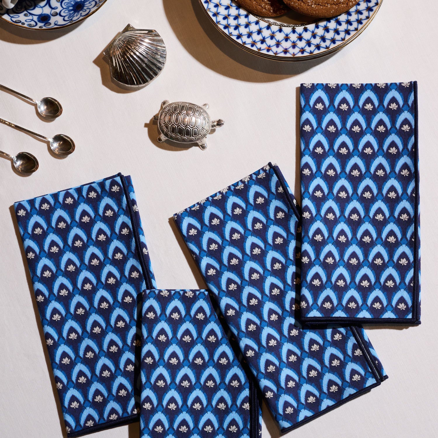 Fleur de Bleu Napkins | Set of 4 NAPKINS ATELIER SAUCIER - Atelier Saucier