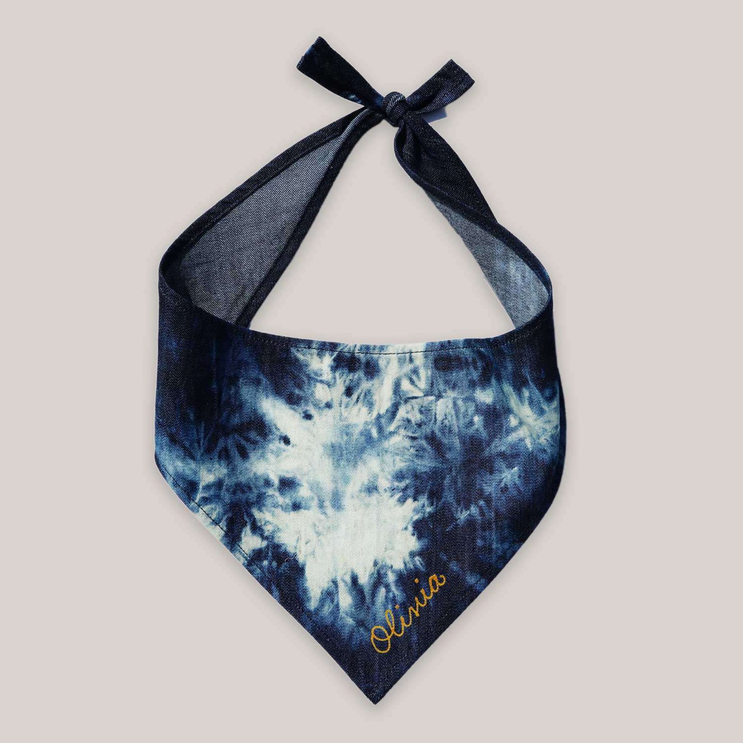 Haute Dog Custom Embroidered Bandana Monogramming ATELIER SAUCIER - Atelier Saucier