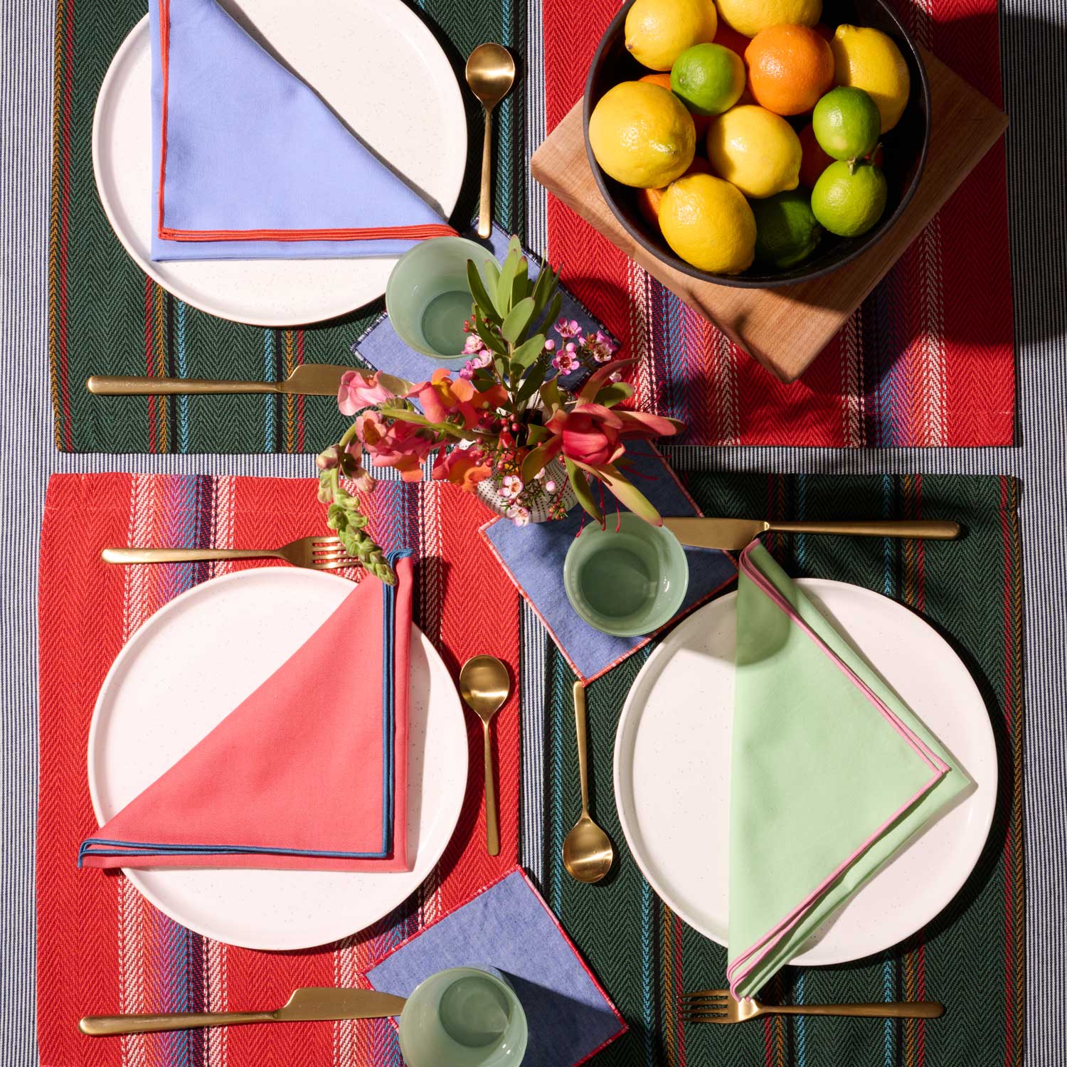 Beach Ball Cocktail Napkins | Set of 4 COCKTAIL NAPKINS ATELIER SAUCIER - Atelier Saucier