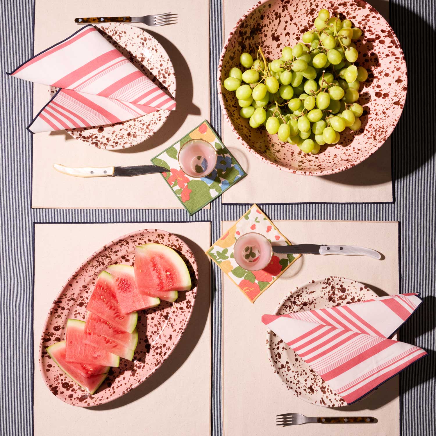 Playita Stripe Placemats | Set of 4 PLACEMATS ATELIER SAUCIER - Atelier Saucier