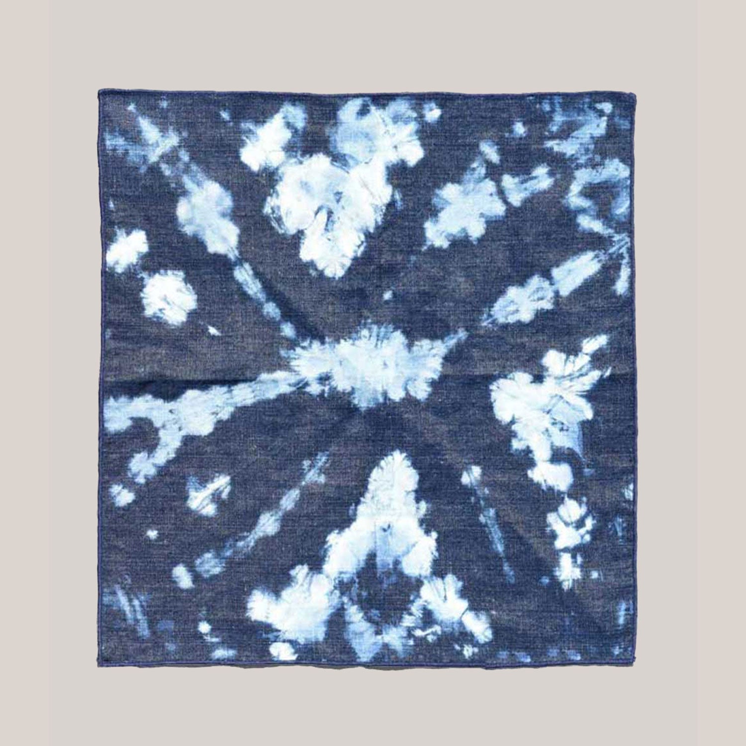 Tie-dye Denim Linen Napkins | Set of 4 NAPKINS ATELIER SAUCIER - Atelier Saucier