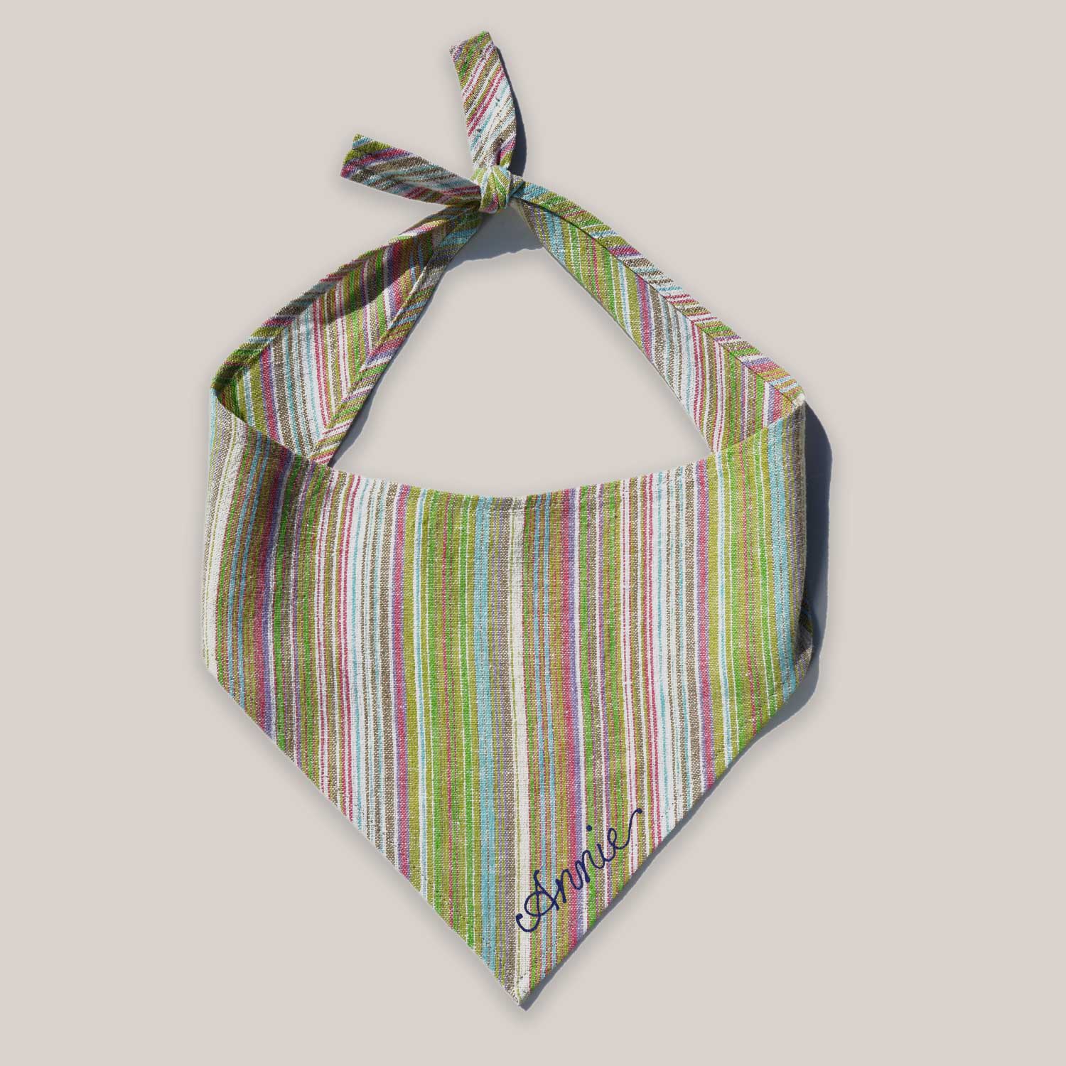 Haute Dog Custom Embroidered Bandana Monogramming ATELIER SAUCIER - Atelier Saucier