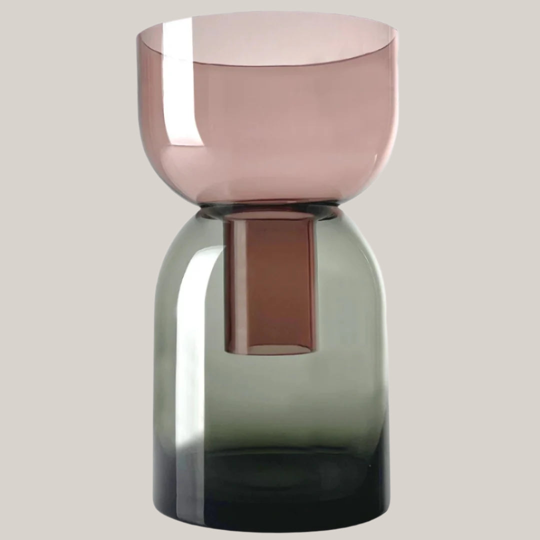Large Flip Vase | Gray & Pink Vases Cloudnola - Atelier Saucier