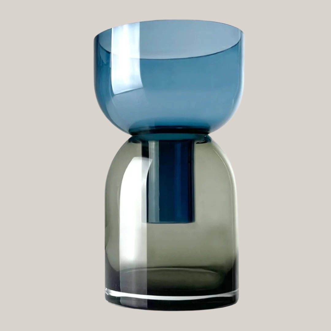 Medium Flip Vase | Blue & Gray Vases Cloudnola - Atelier Saucier