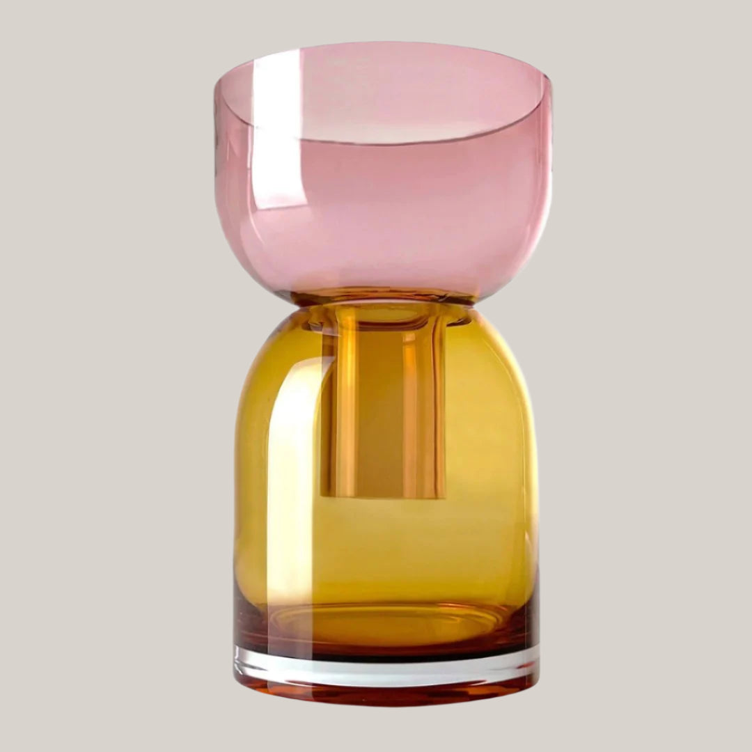 Medium Flip Vase | Pink & Yellow Vases Cloudnola - Atelier Saucier