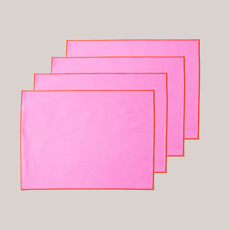Pink Grapefruit Placemats | Set of 4 PLACEMATS ATELIER SAUCIER - Atelier Saucier