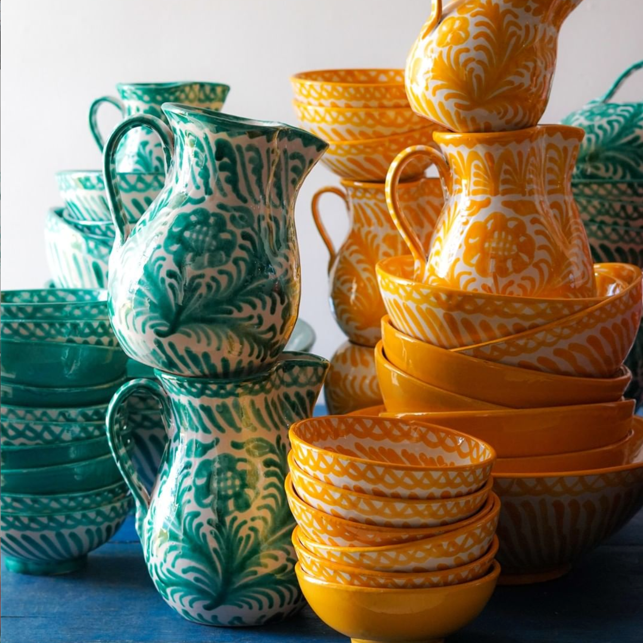 Small Hand-Painted Bowl | Yellow Bowls Pomelo Casa - Atelier Saucier