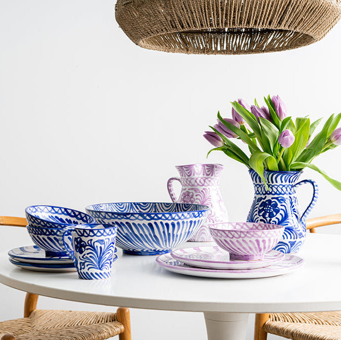 Small Hand-Painted Bowl | Lilac Bowls Pomelo Casa - Atelier Saucier