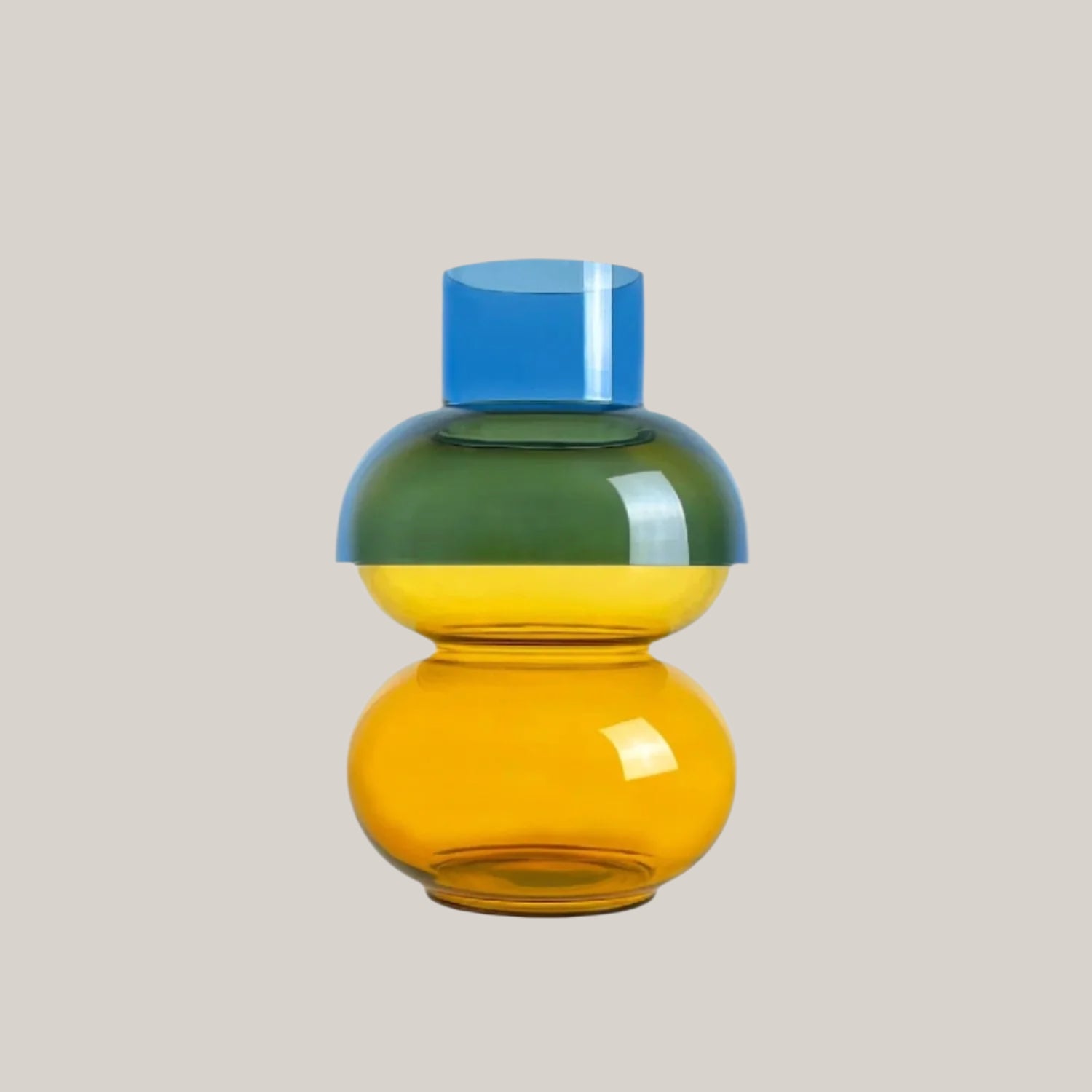 Medium Bubble Vase | Blue & Yellow Vases Cloudnola - Atelier Saucier