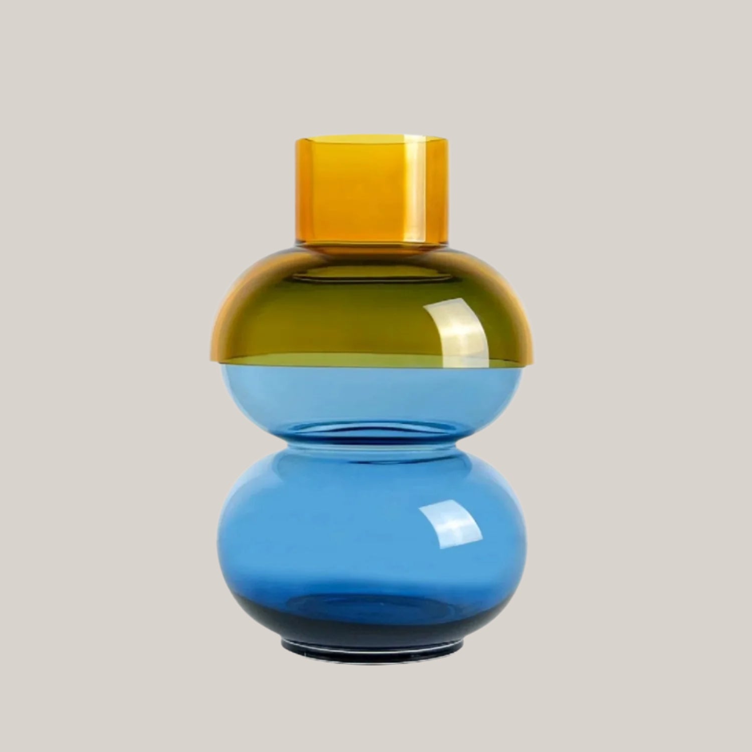 Large Bubble Vase | Yellow & Blue Vases Cloudnola - Atelier Saucier