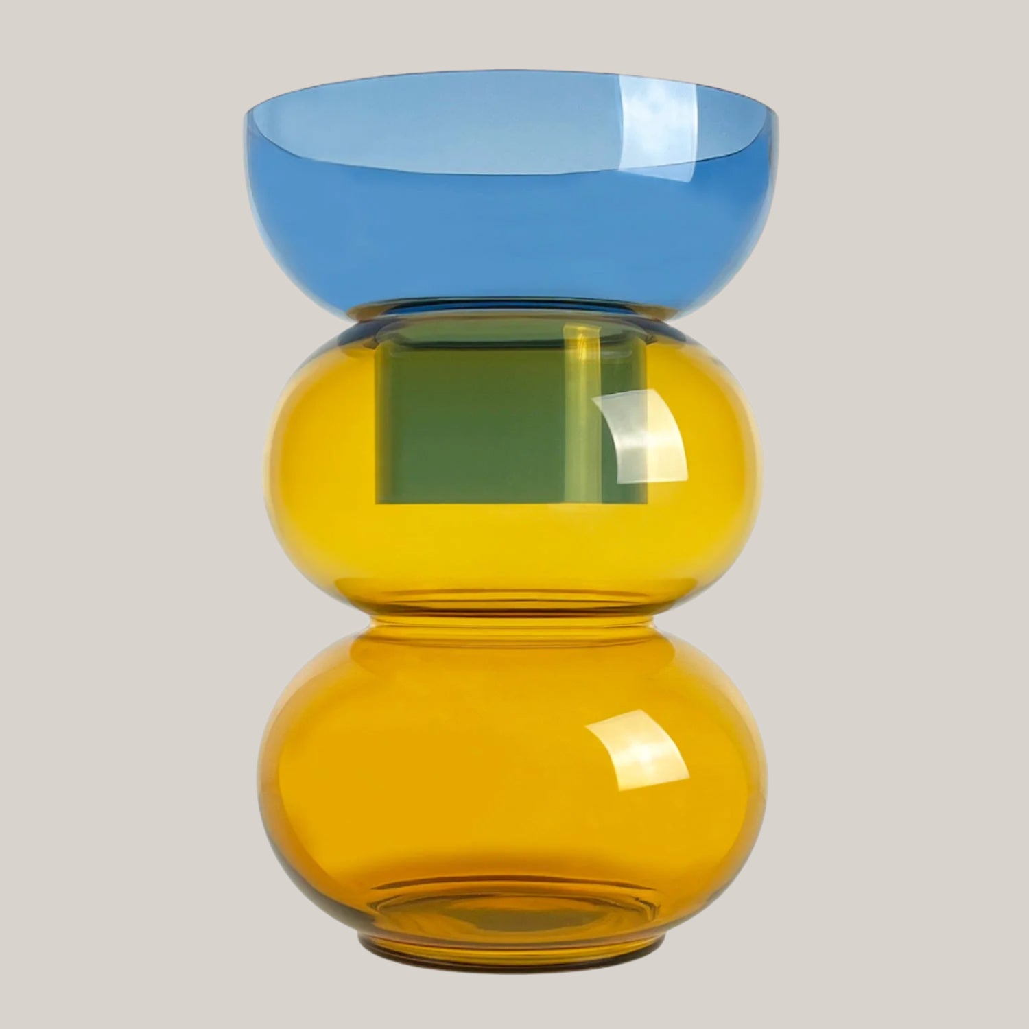 XL Bubble Vase | Blue & Yellow Vases Cloudnola - Atelier Saucier