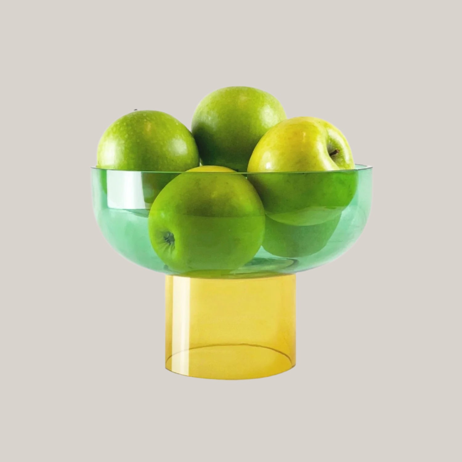 Small Tip Top Bowl | Green & Yellow Decorative Bowls Cloudnola - Atelier Saucier