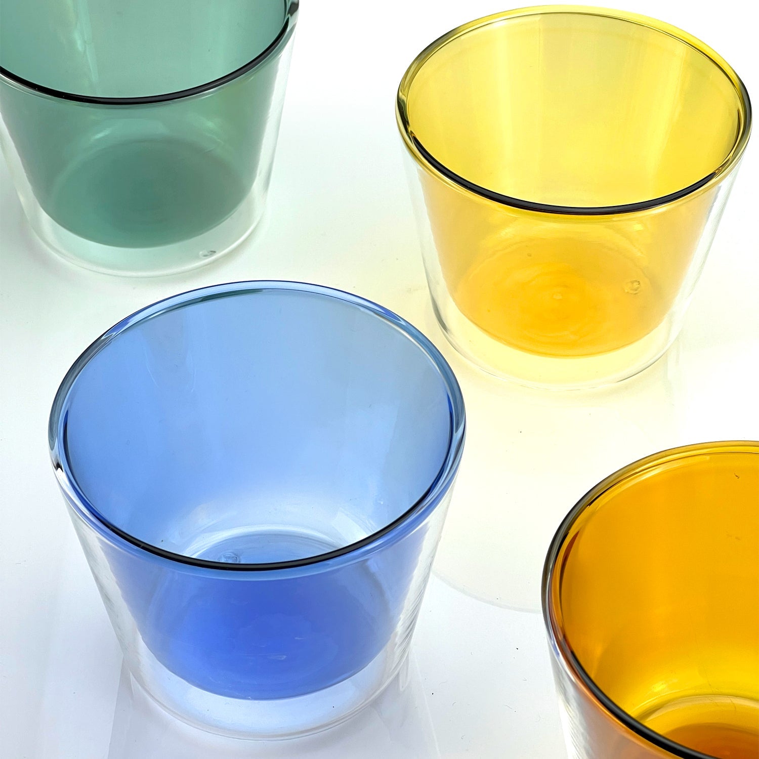 Rocks Double-Wall Multi-Color Glasses Set Drinkware Cloudnola - Atelier Saucier