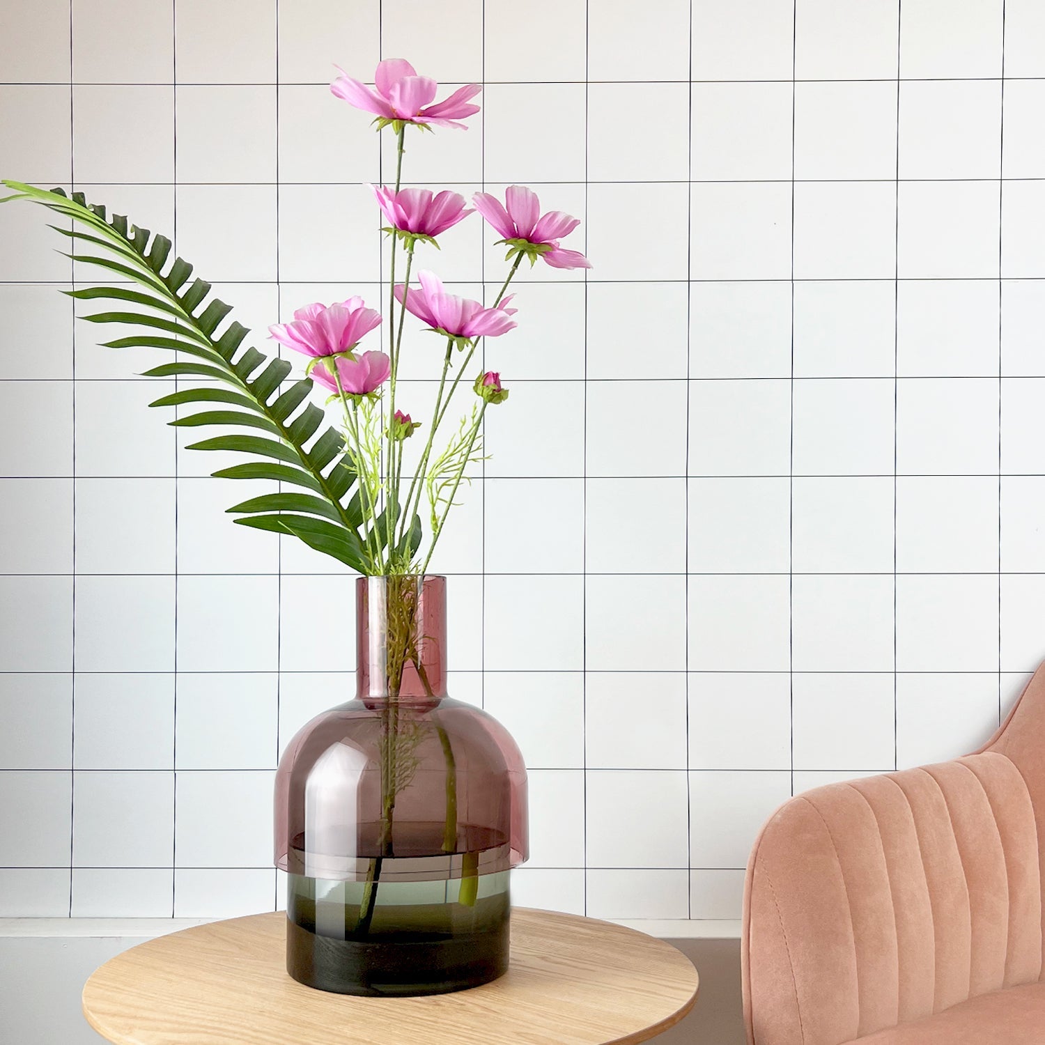 Large Flip Vase | Gray & Pink Vases Cloudnola - Atelier Saucier