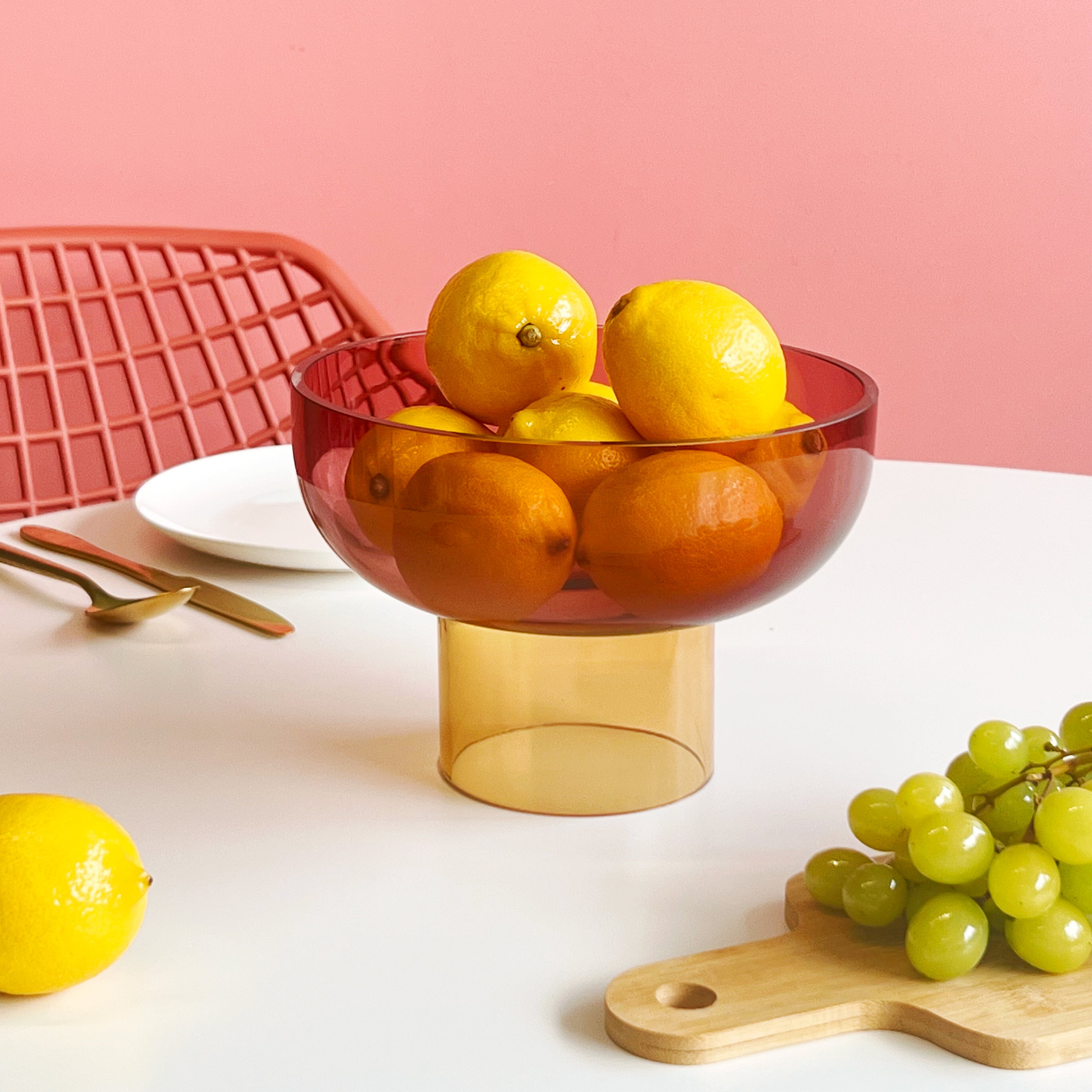 Small Tip Top Bowl | Pink & Yellow Decorative Bowls Cloudnola - Atelier Saucier
