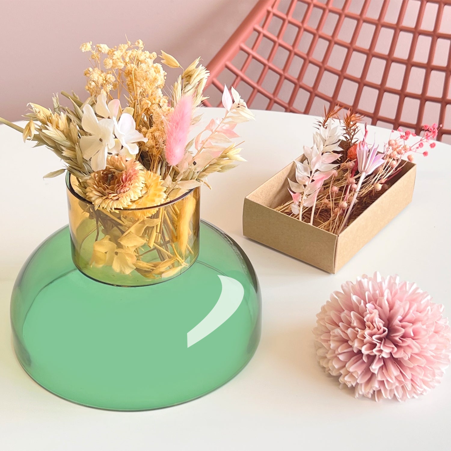 Small Tip Top Bowl | Green & Yellow Decorative Bowls Cloudnola - Atelier Saucier