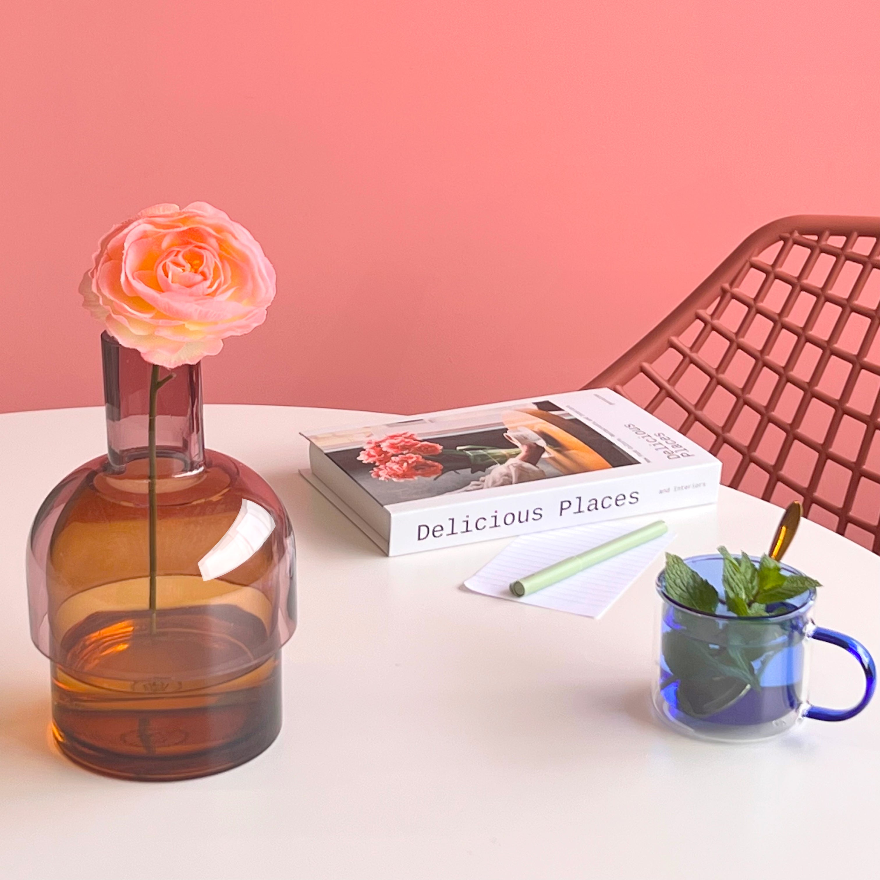 Medium Flip Vase | Pink & Yellow Vases Cloudnola - Atelier Saucier