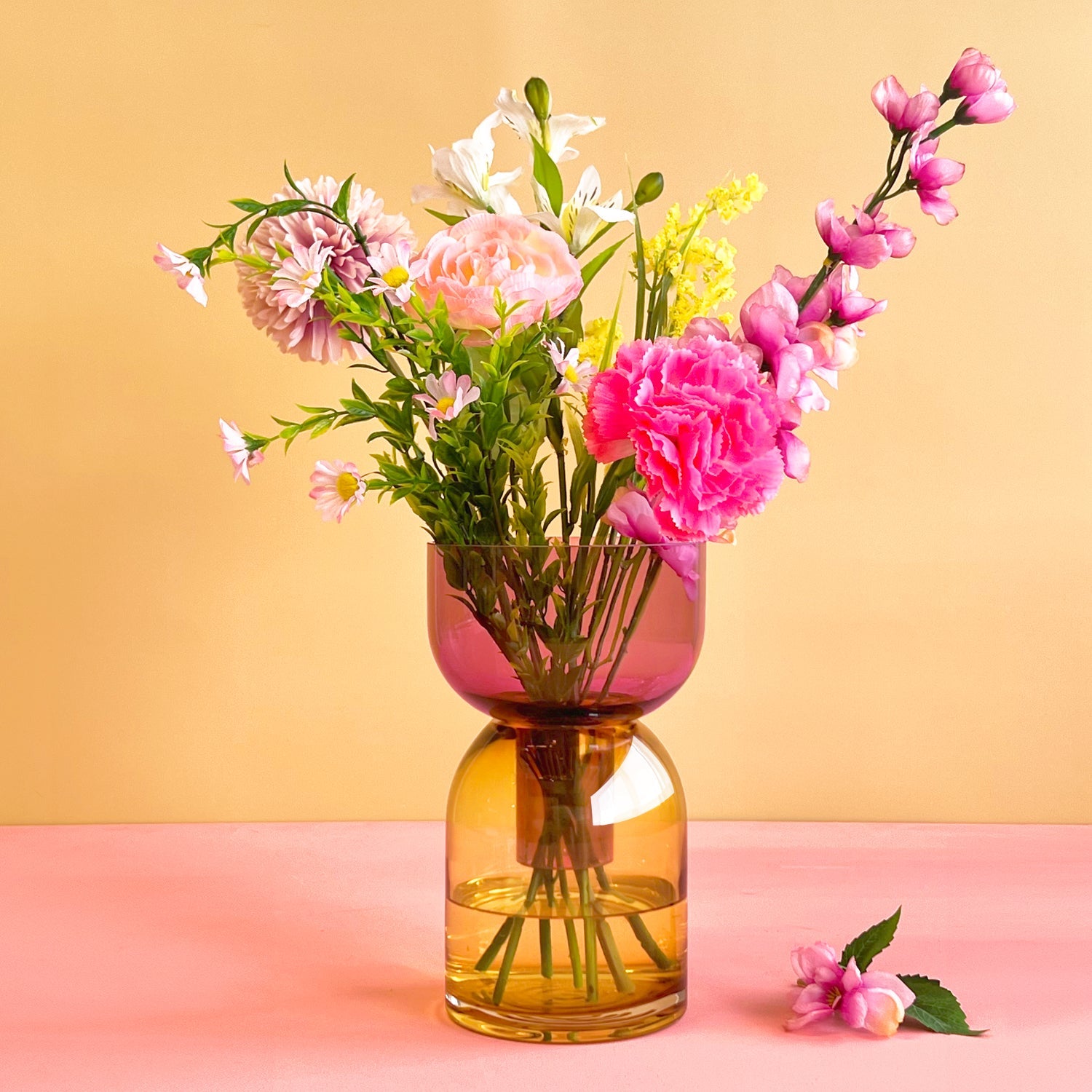 Medium Flip Vase | Pink & Yellow Vases Cloudnola - Atelier Saucier