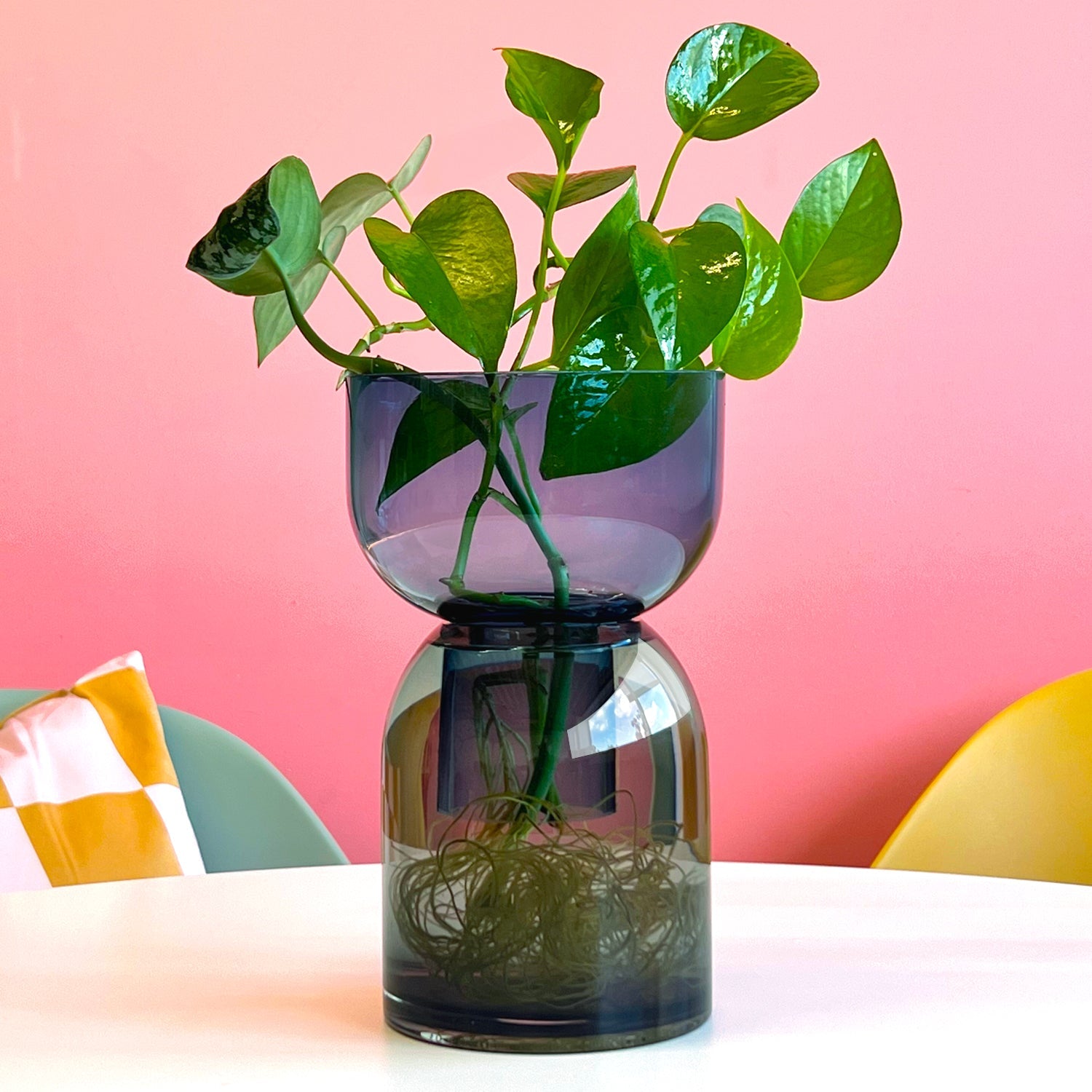Medium Flip Vase | Blue & Gray Vases Cloudnola - Atelier Saucier