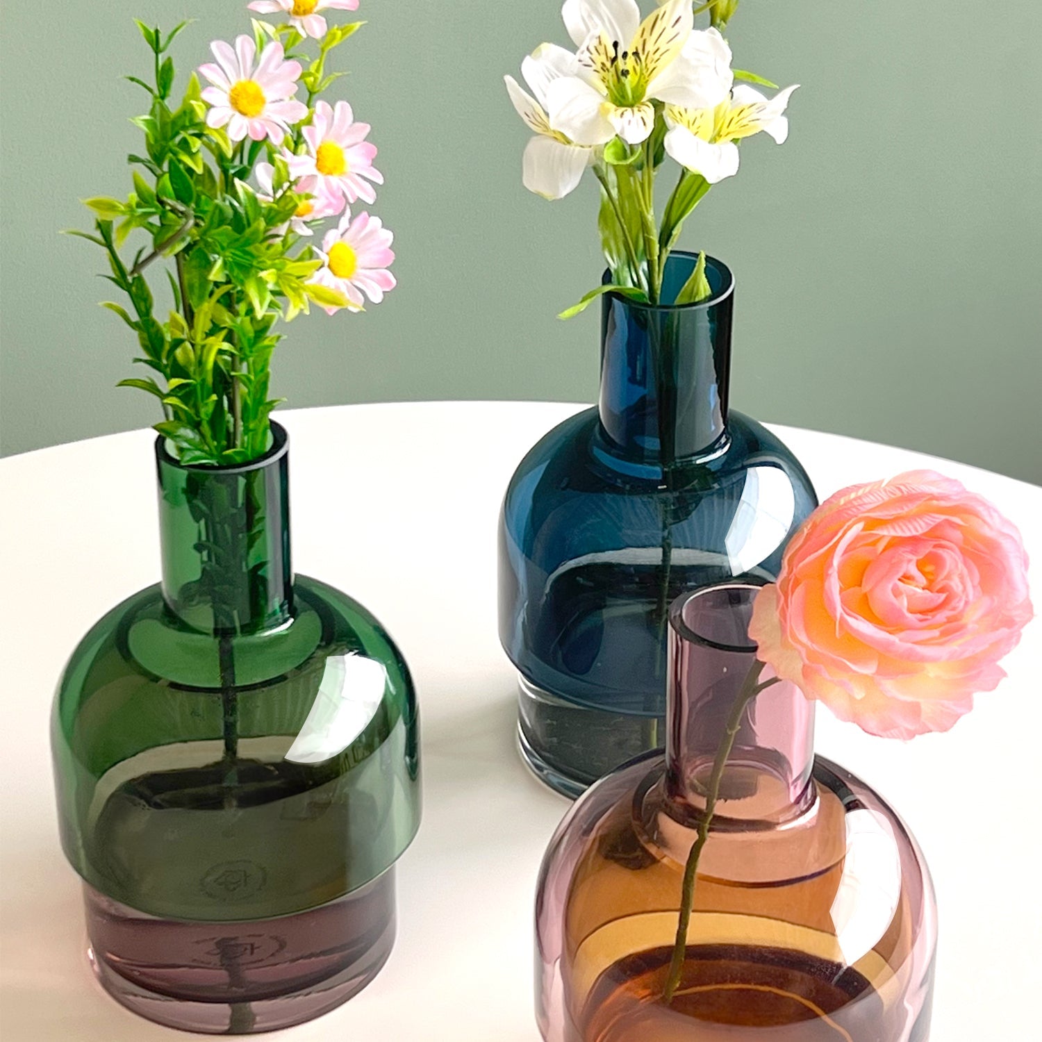 Medium Flip Vase | Blue & Gray Vases Cloudnola - Atelier Saucier