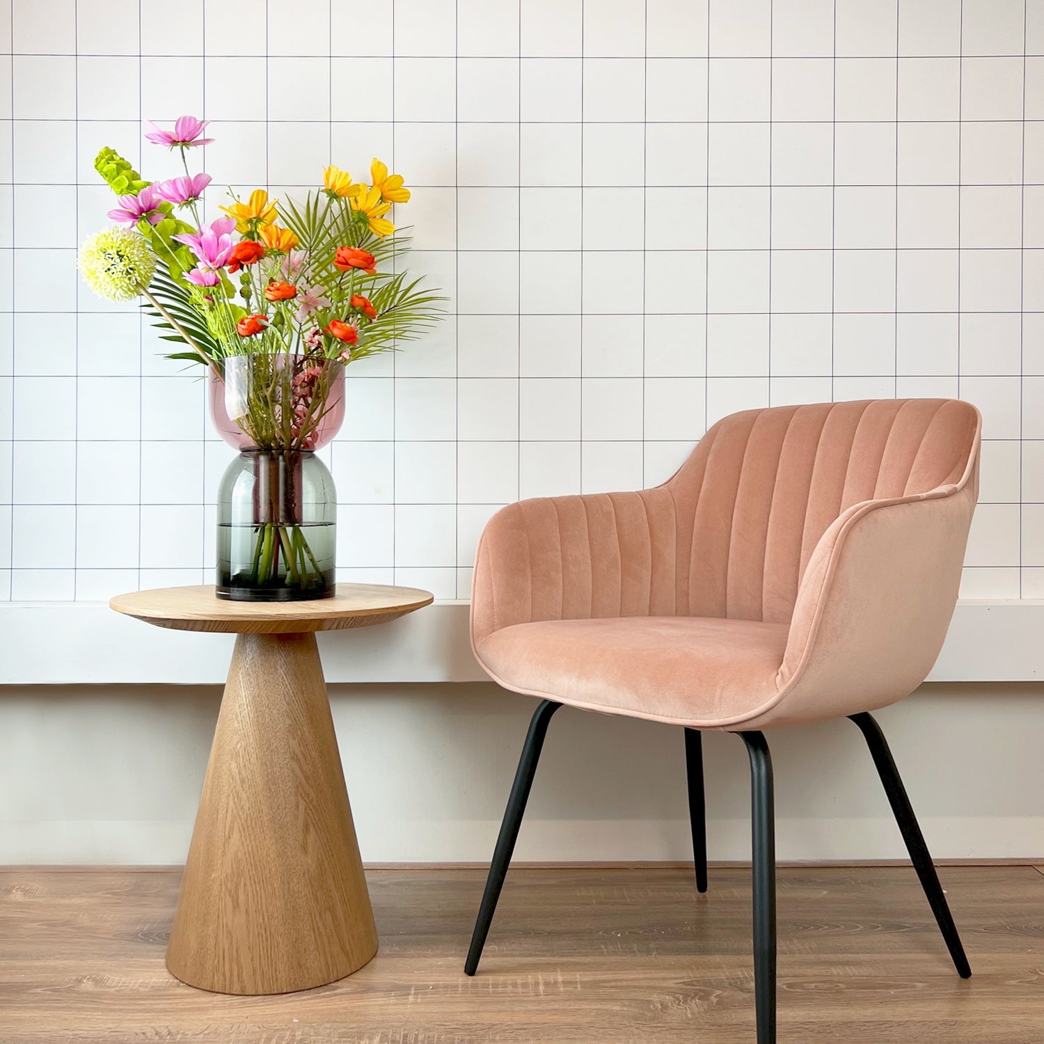 Large Flip Vase | Gray & Pink Vases Cloudnola - Atelier Saucier